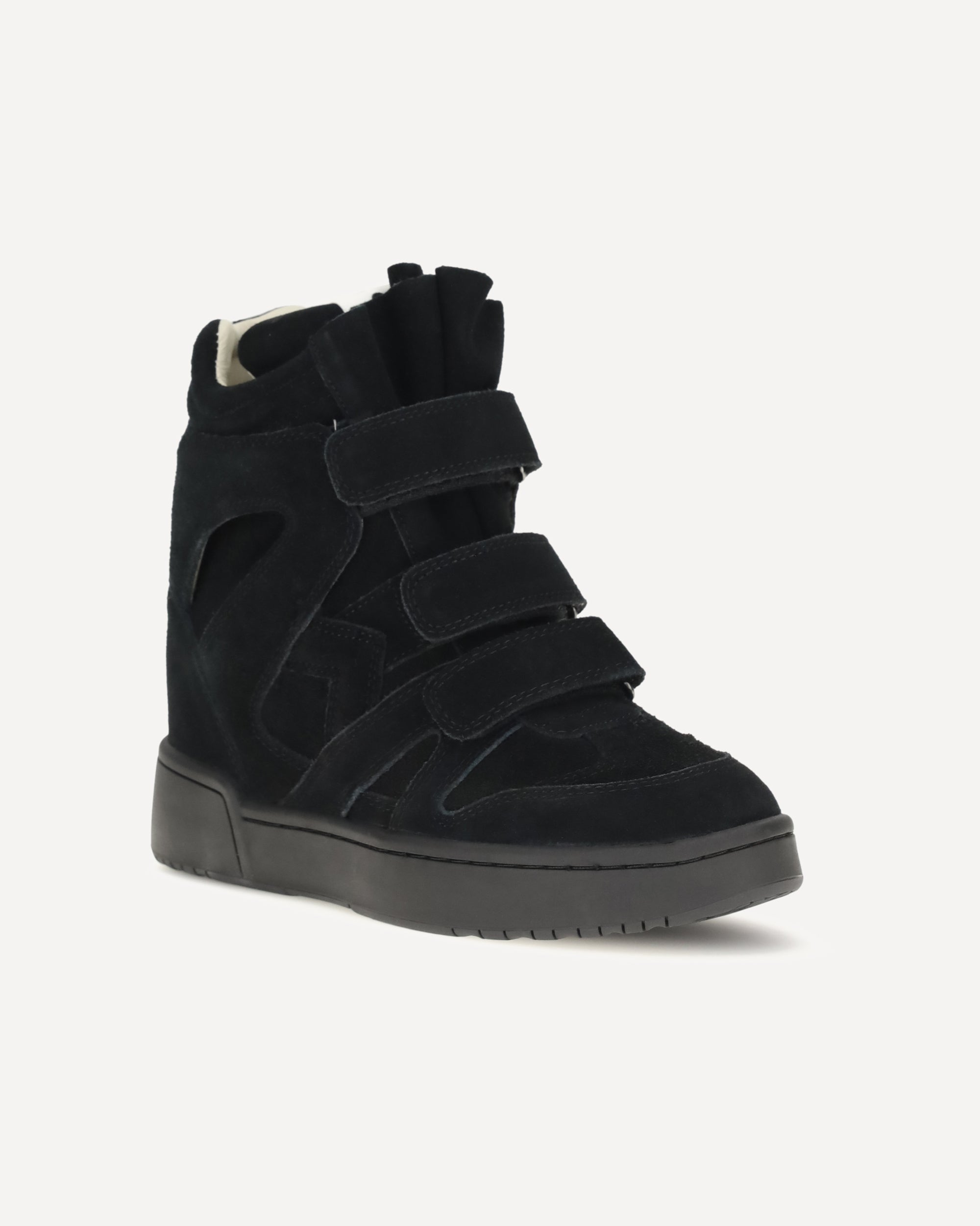 Isabel Marant IM3-GZ Leather Wedge Sneakers