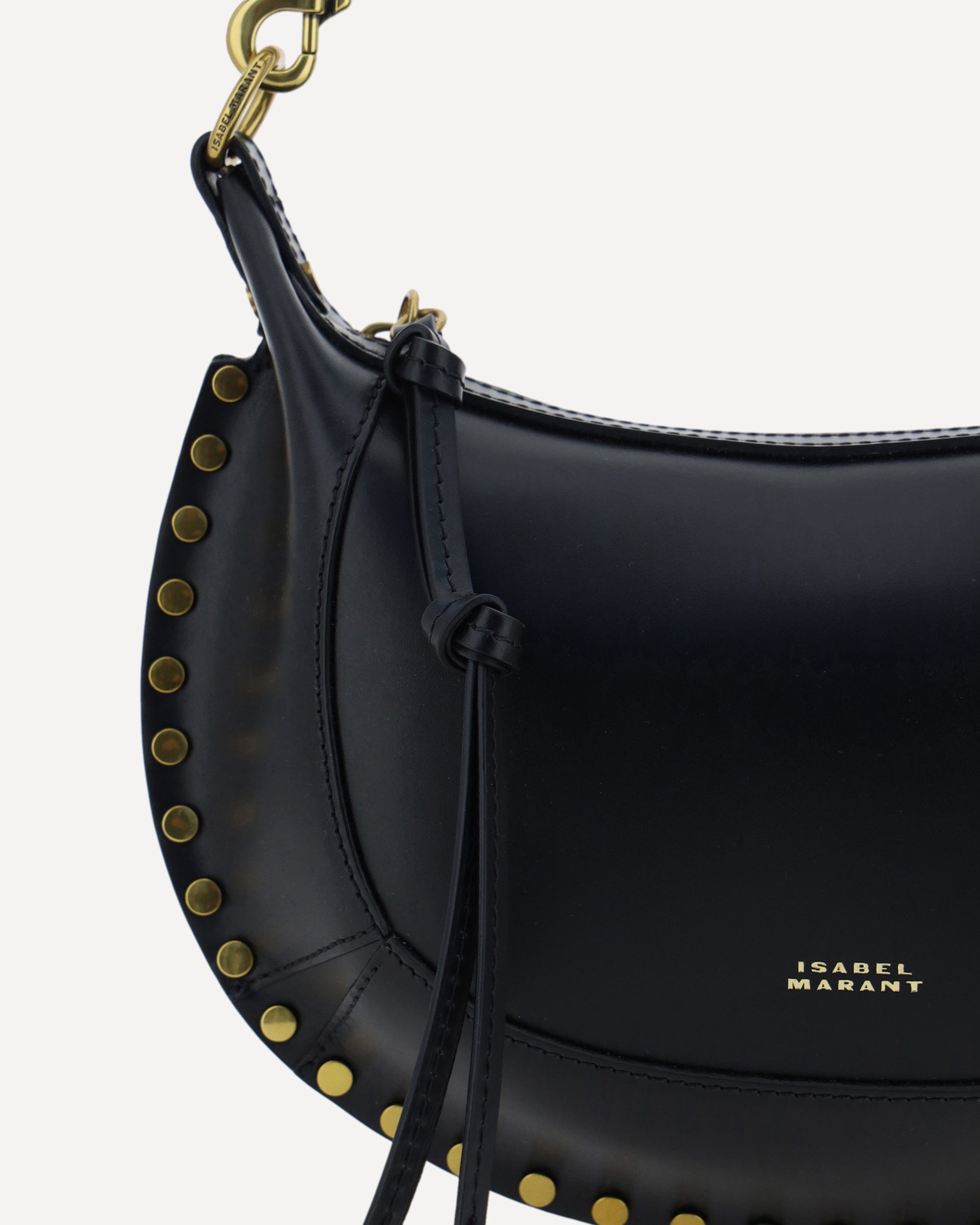 Isabel Marant Oskan Moon Leather Shoulder Bag