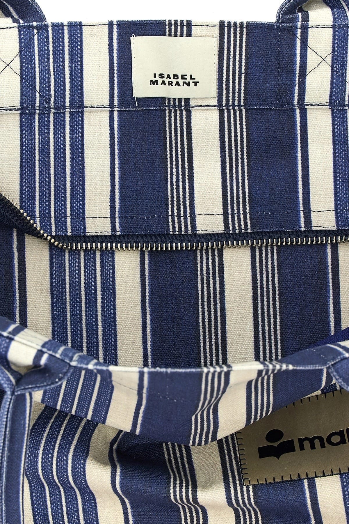 Isabel Marant Isabel Marant Striped Zipped Shopping Bag