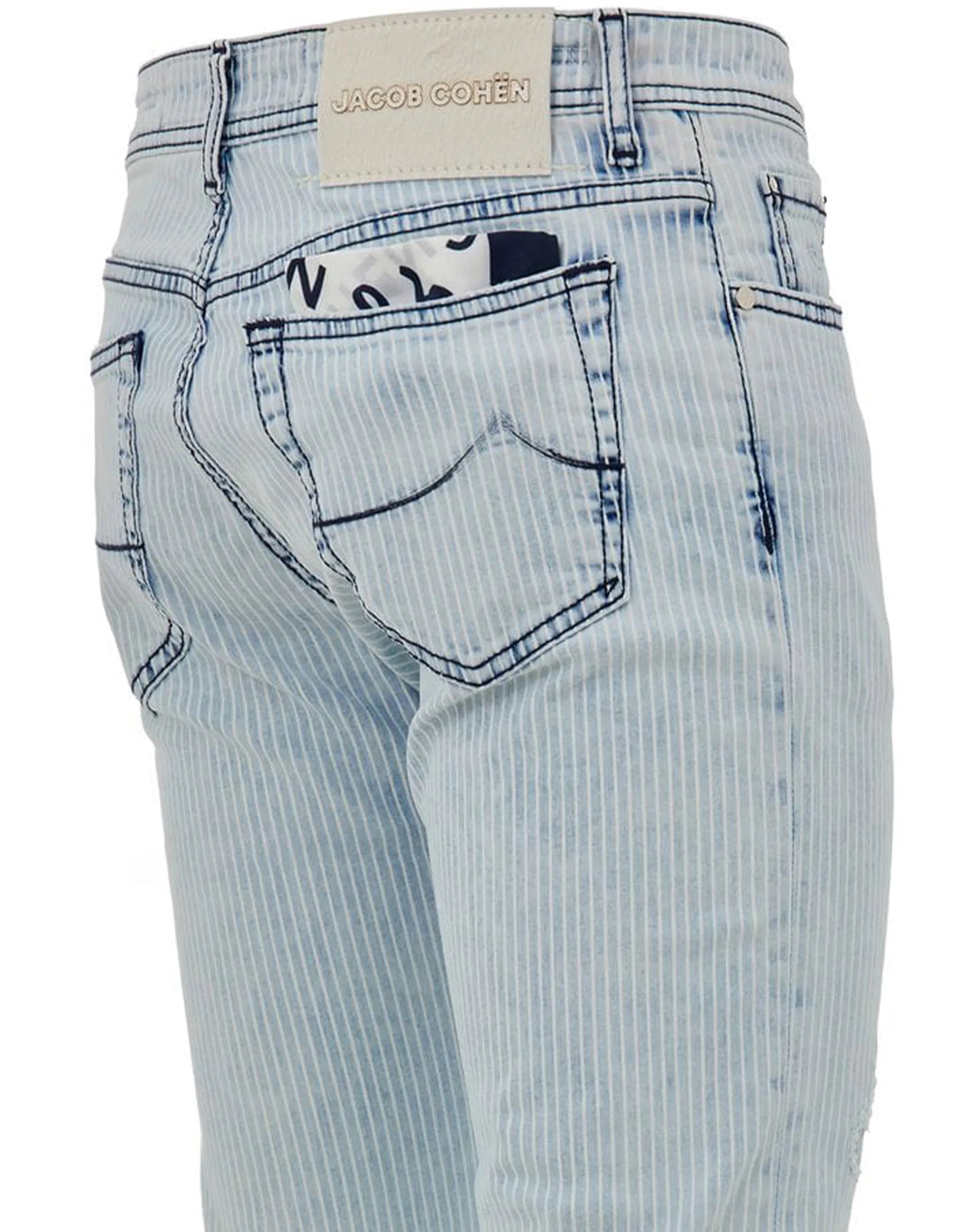 Jacob Cohen Jacob Cohen Chiaro a Righe Skinny Jeans