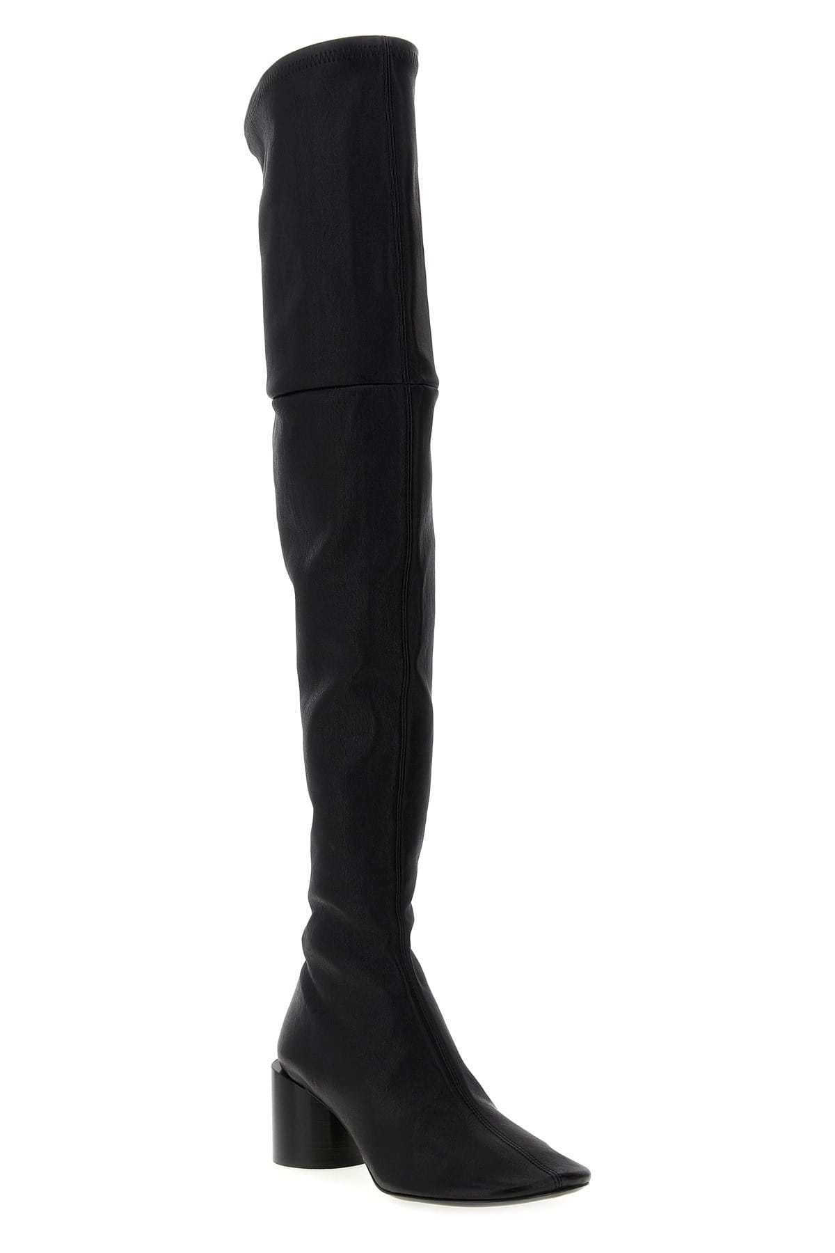 Jil Sander Black Nappa Over-The-Knee Boots - alternate view
