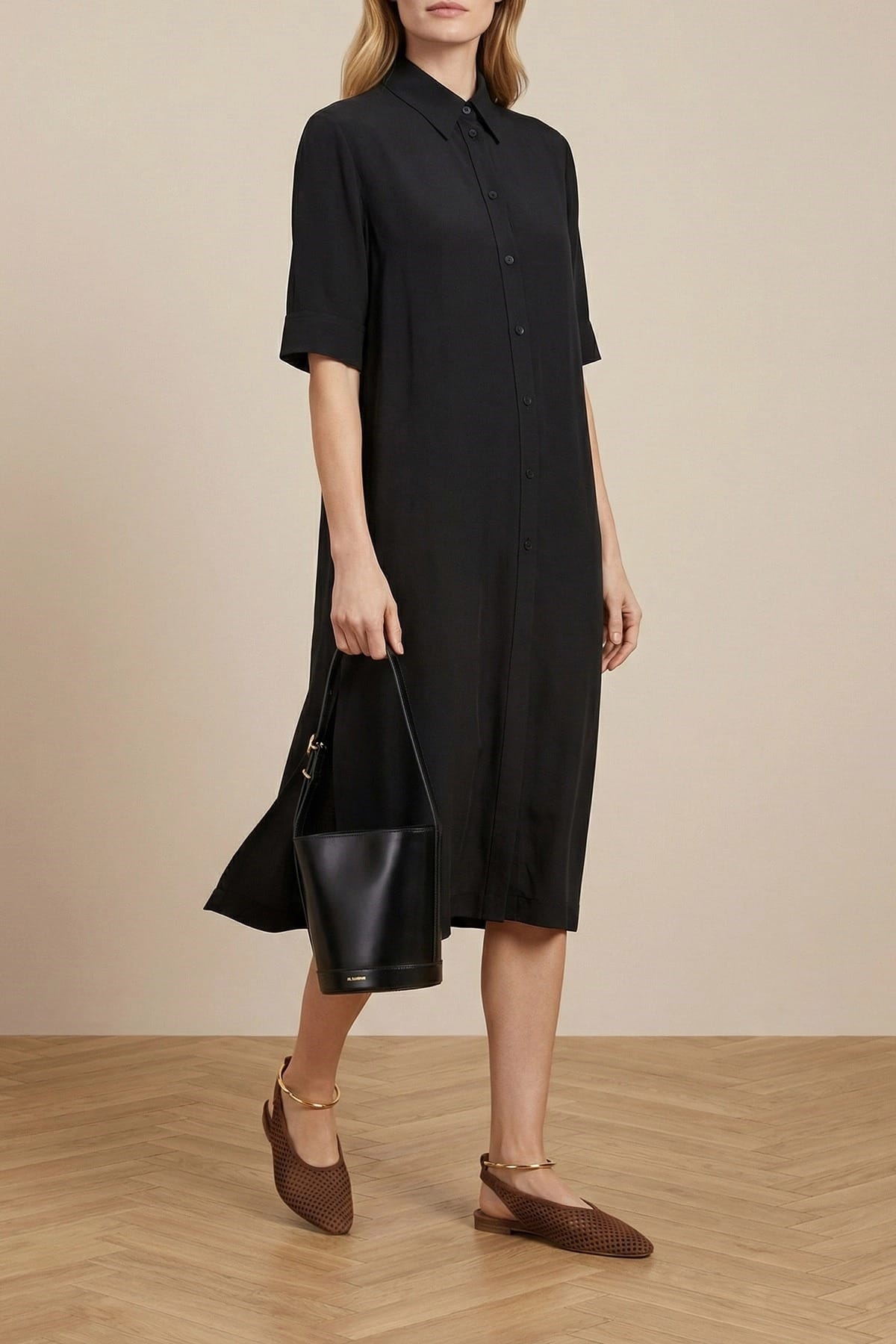 Jil Sander Cannolo Bucket Bag - alternate view