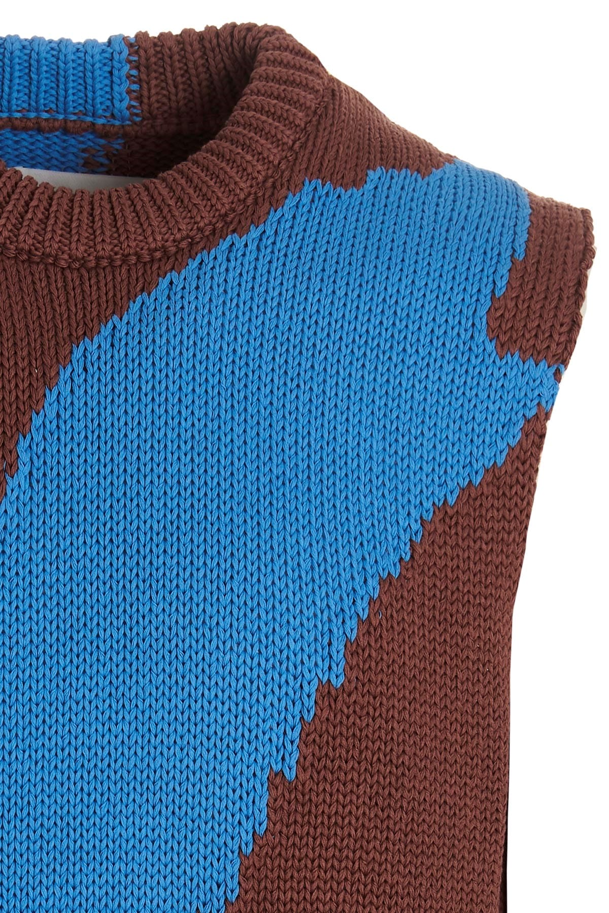 Jil Sander Colorblock Cotton Knit Vest | Sendegaro IT