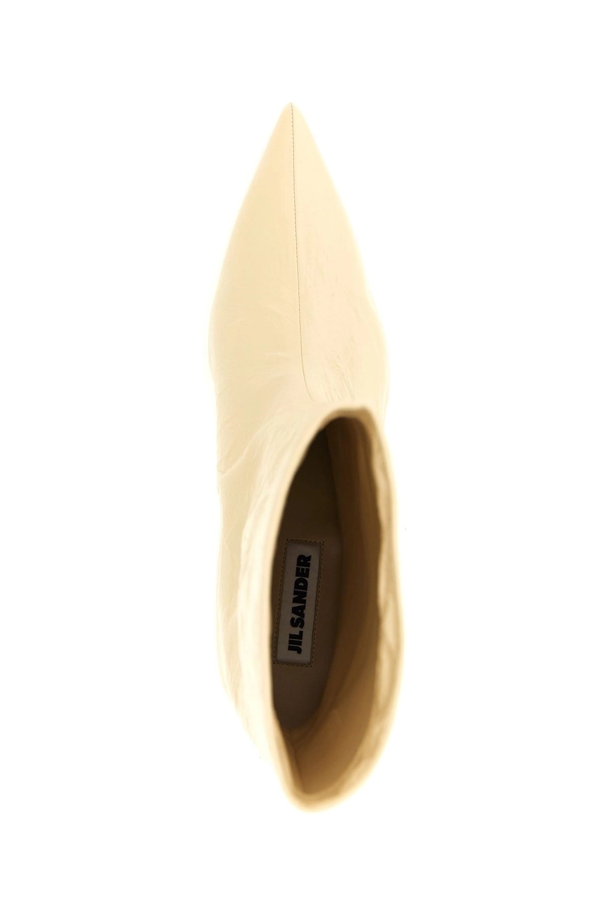 Jil Sander Jil Sander Craquelé Leather Ankle Boots