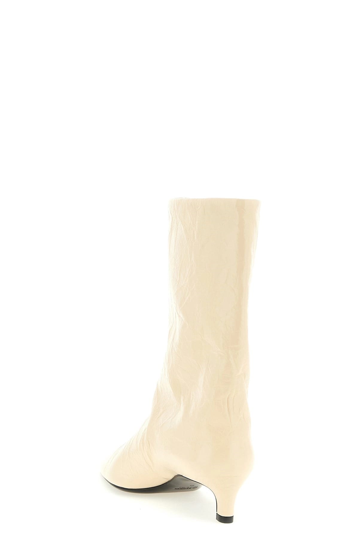 Jil Sander Jil Sander Craquelé Leather Ankle Boots