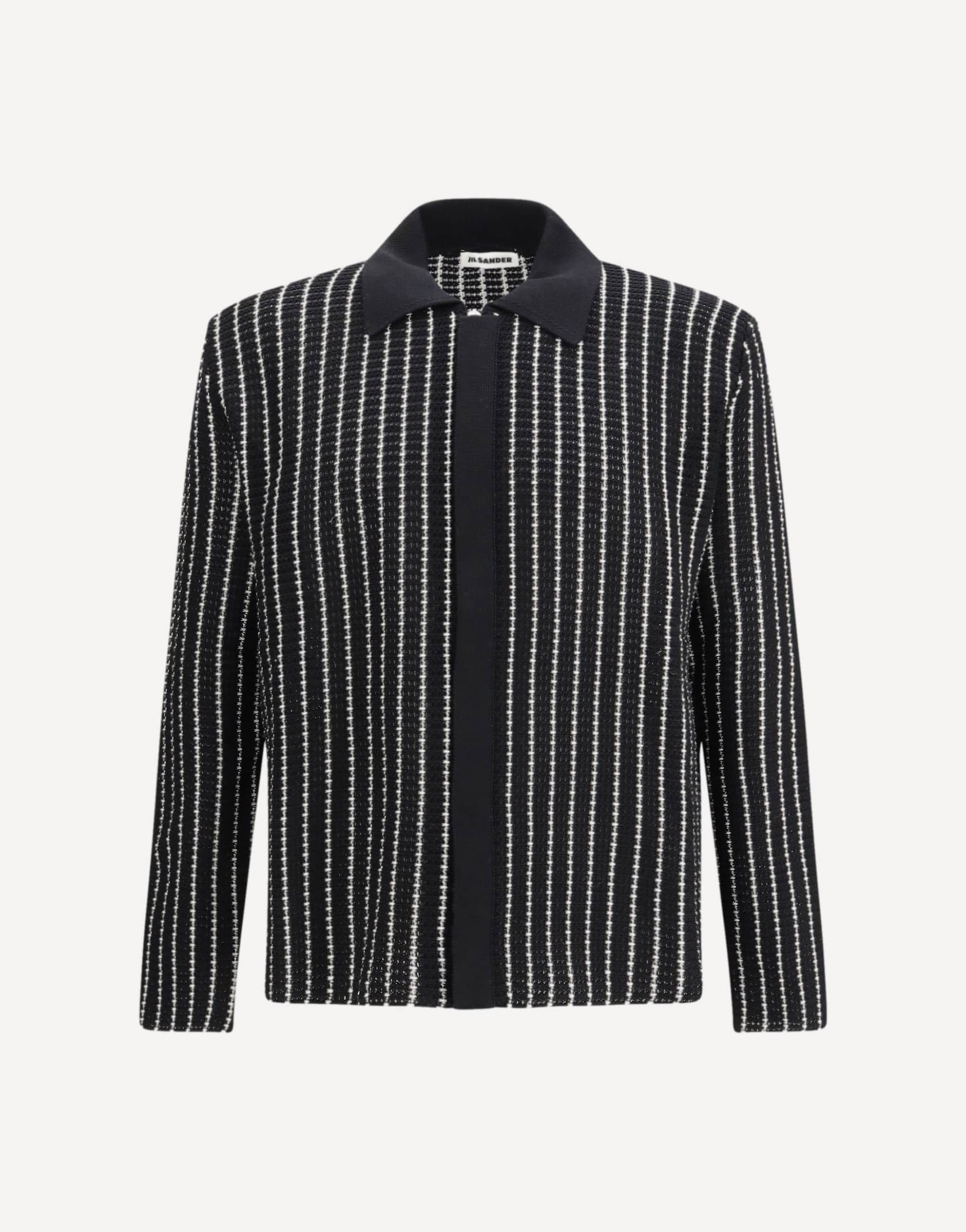Jil Sander Embroidered Crochet Cardigan
