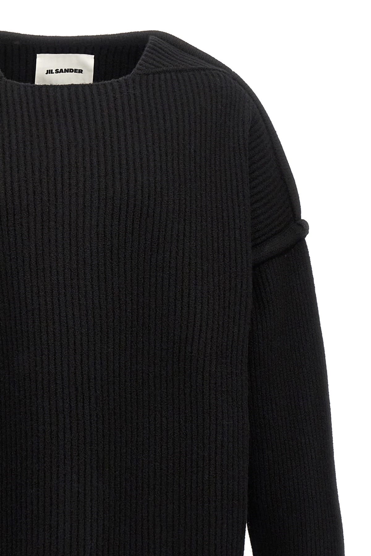 Jil Sander Jil Sander Geometric Neckline Sweater