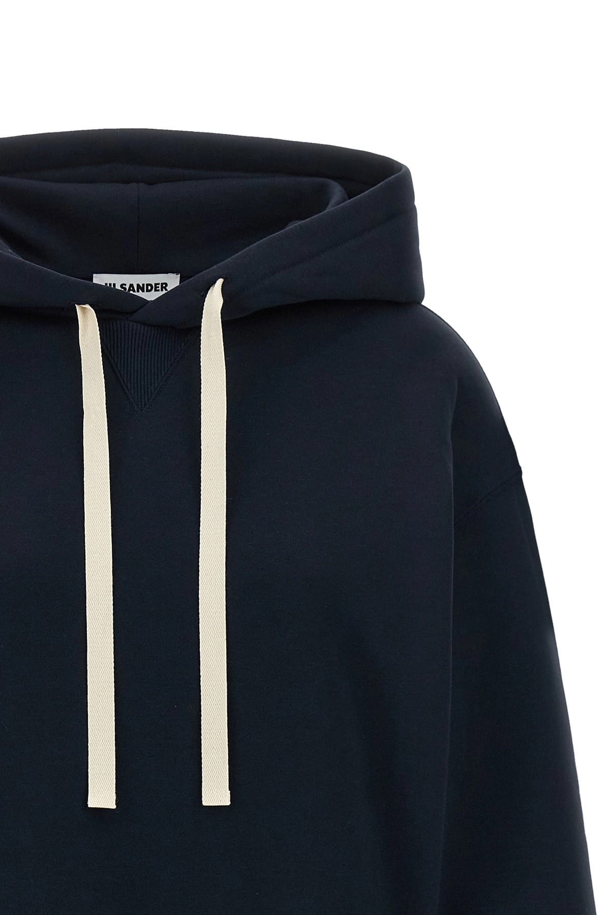 Jil Sander Jil Sander Logo Print Hoodie