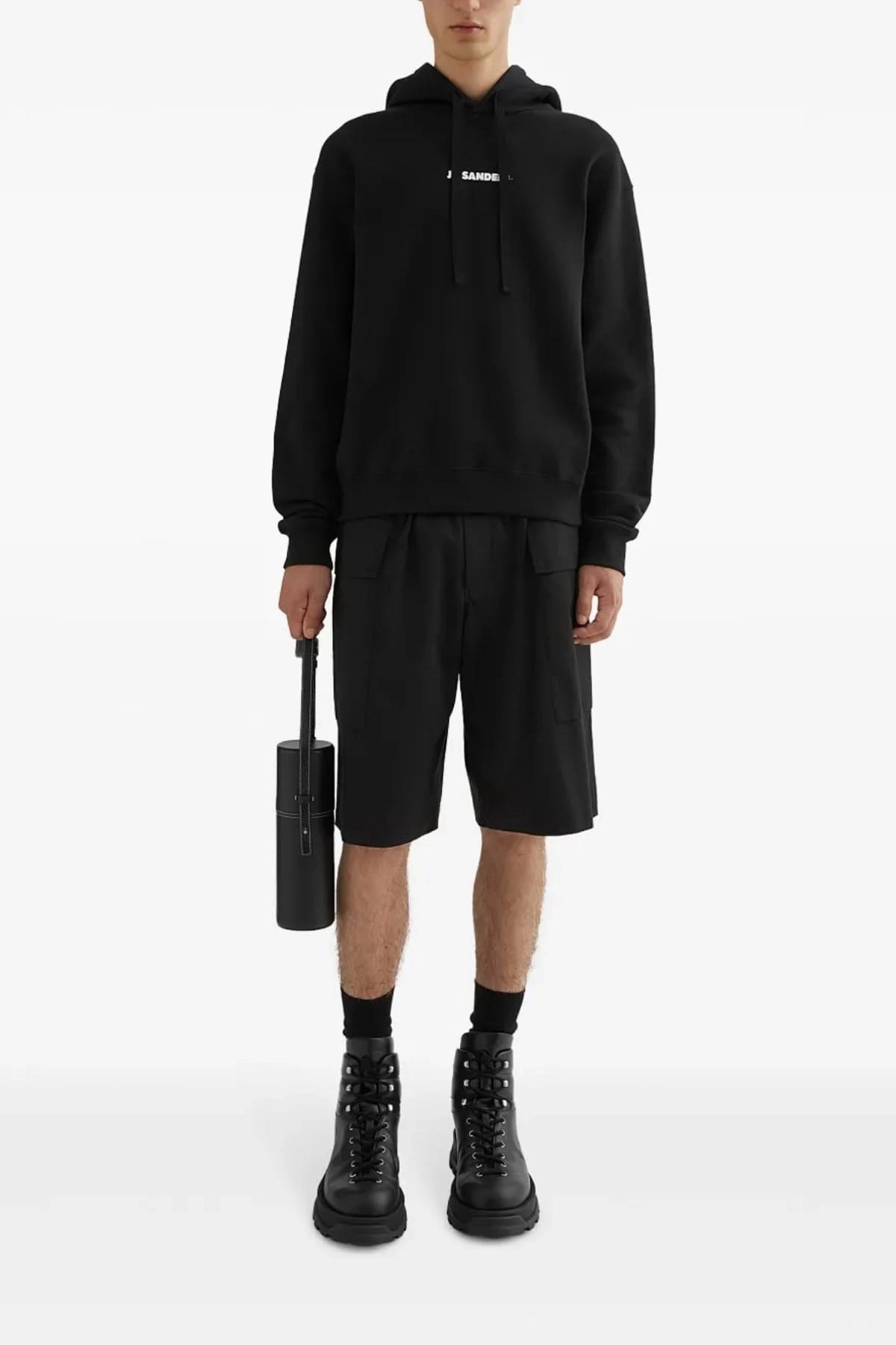 Jil Sander Logo Print Hoodie - alternate view