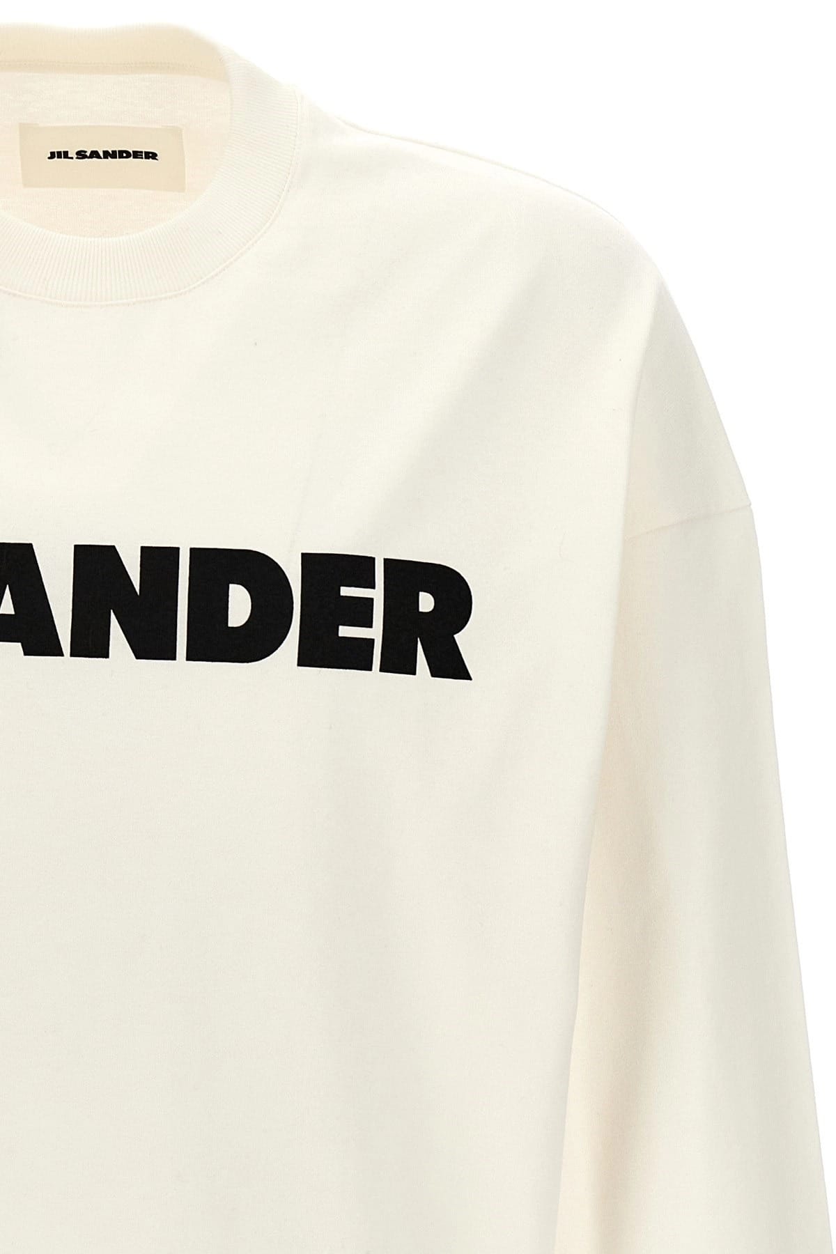 Jil Sander Jil Sander Long Sleeve Logo Print T-Shirt