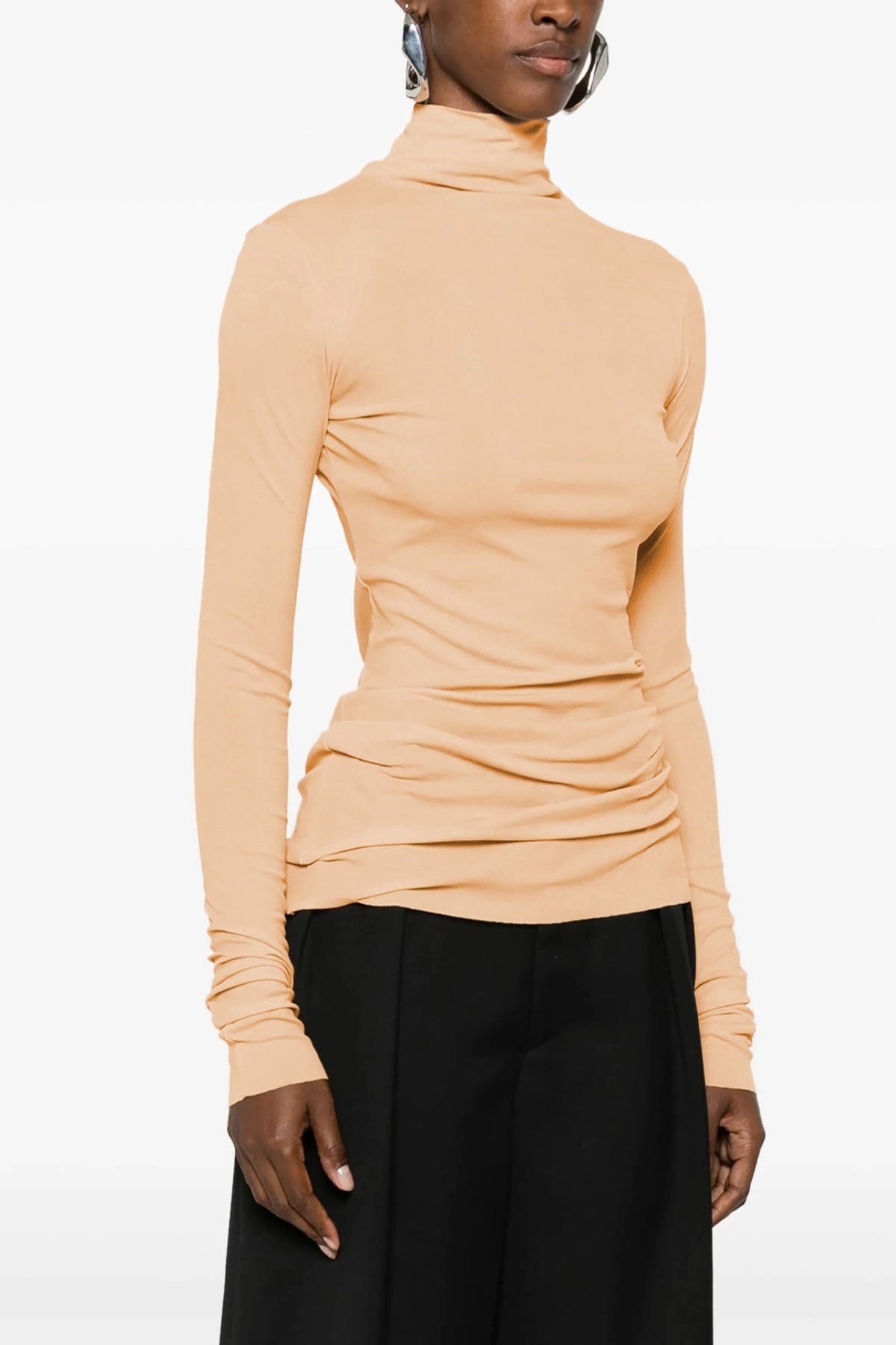 Jil Sander Silk Turtleneck Top - alternate view