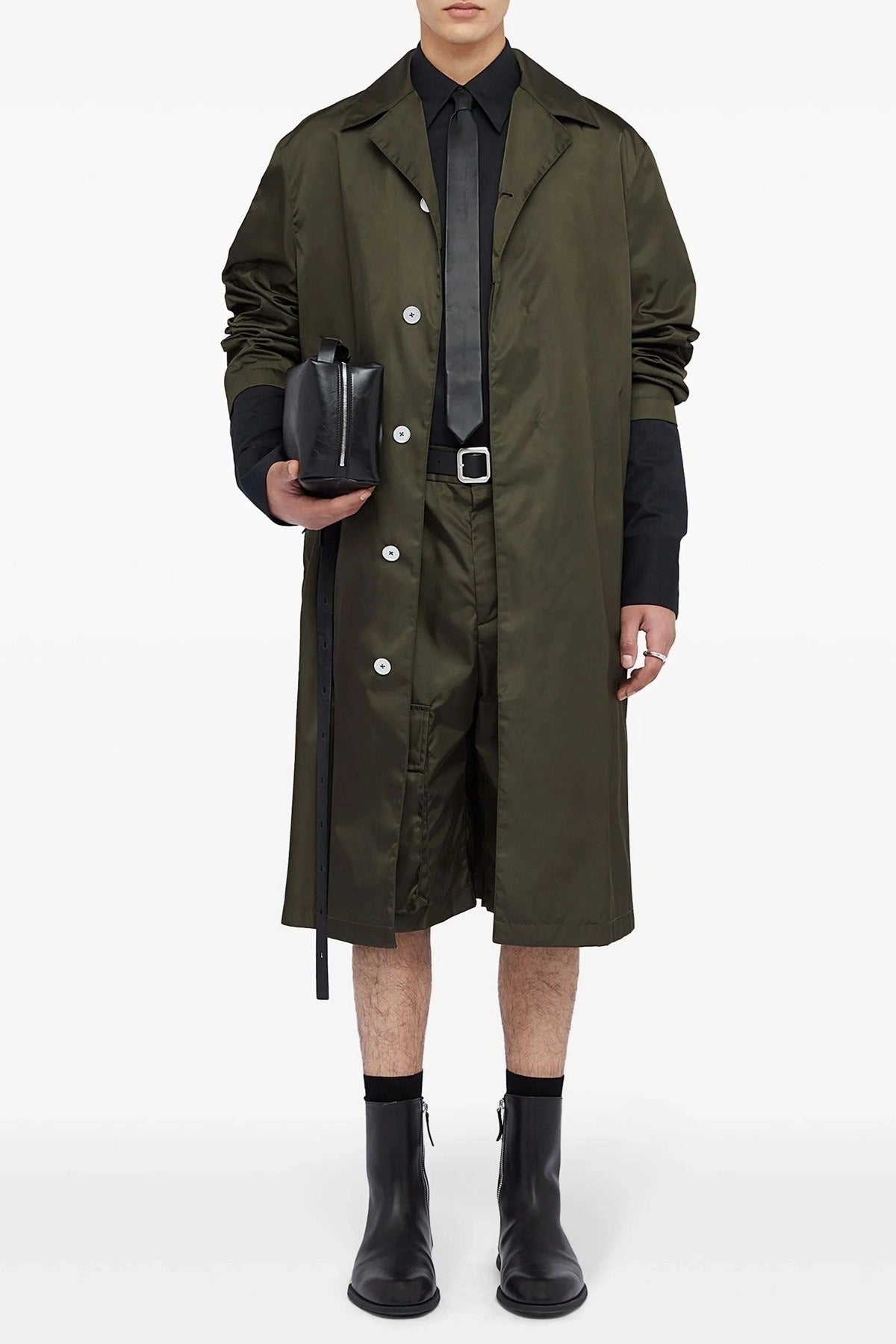 Jil Sander Single-Breasted Nylon Trench Coat - alternate view