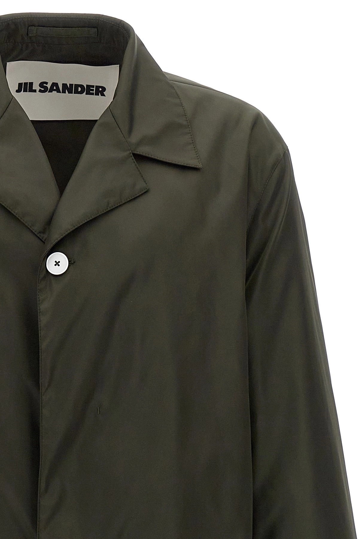 Jil Sander Single-Breasted Nylon Trench Coat