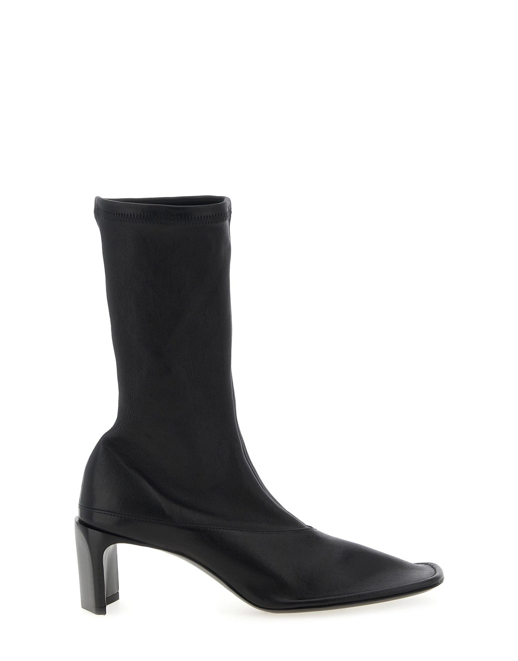 Jil sander ハイヒールアンクルブーツ　ナッパストレッチレザー 36.5 Jil Sander ストレッチナッパ アンクルブーツ | Sendegaro JP