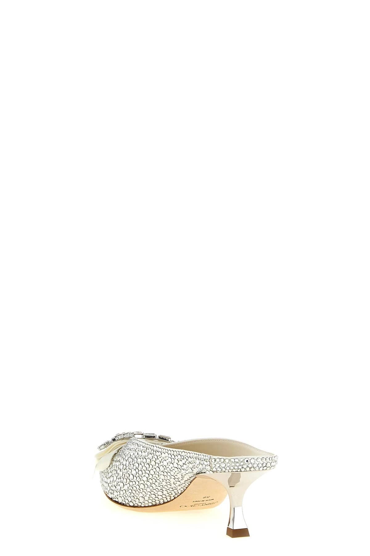 Jimmy Choo Jimmy Choo Auria Crystal Satin Sabots