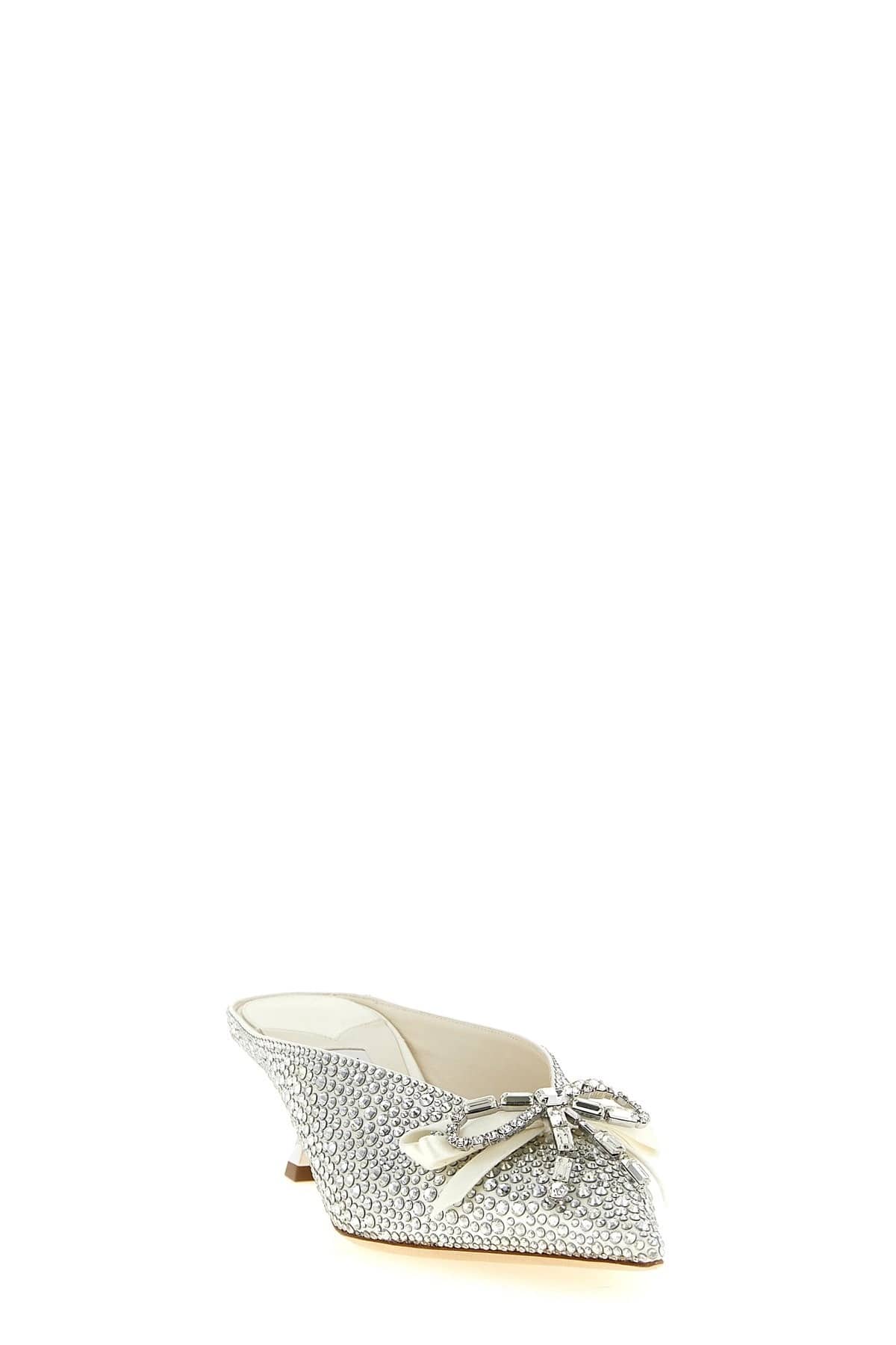 Jimmy Choo Jimmy Choo Auria Crystal Satin Sabots