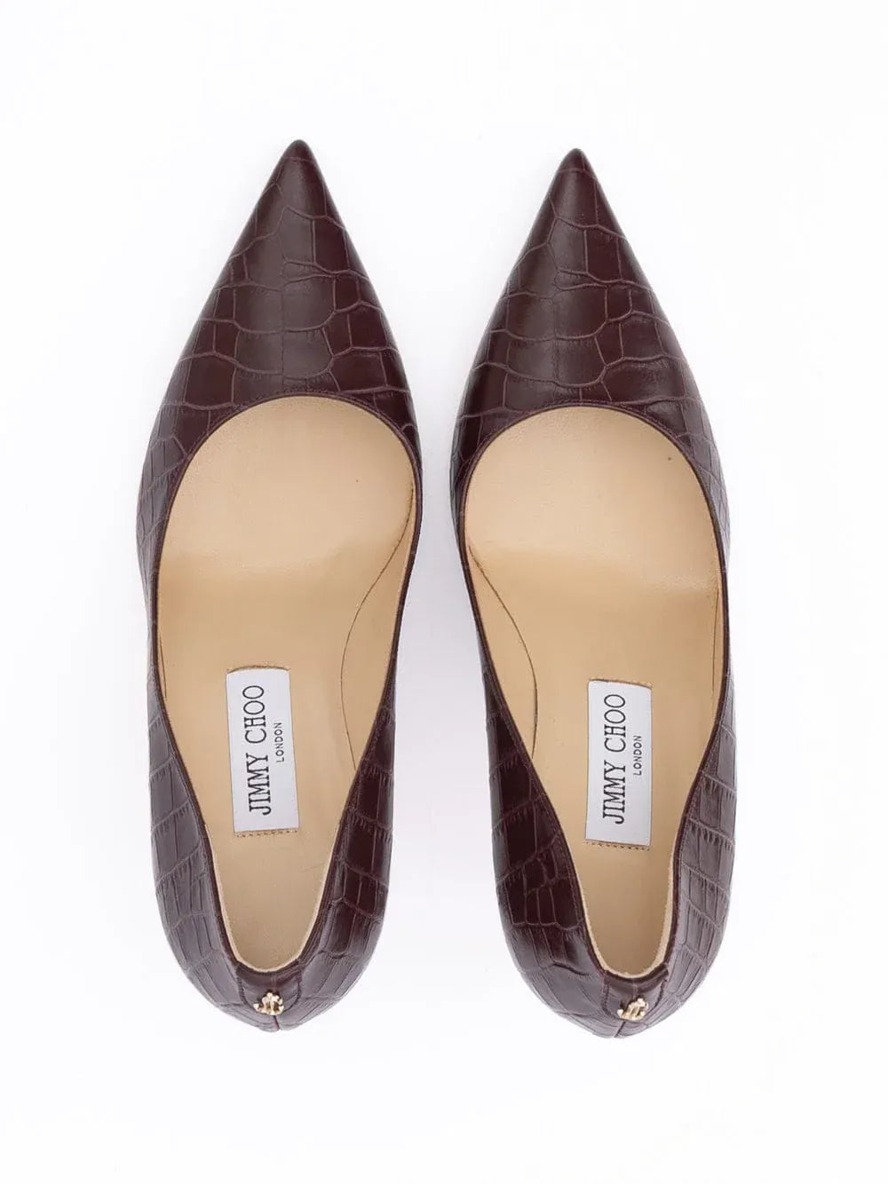 Jimmy Choo Croco Embossed Agnes Pumps