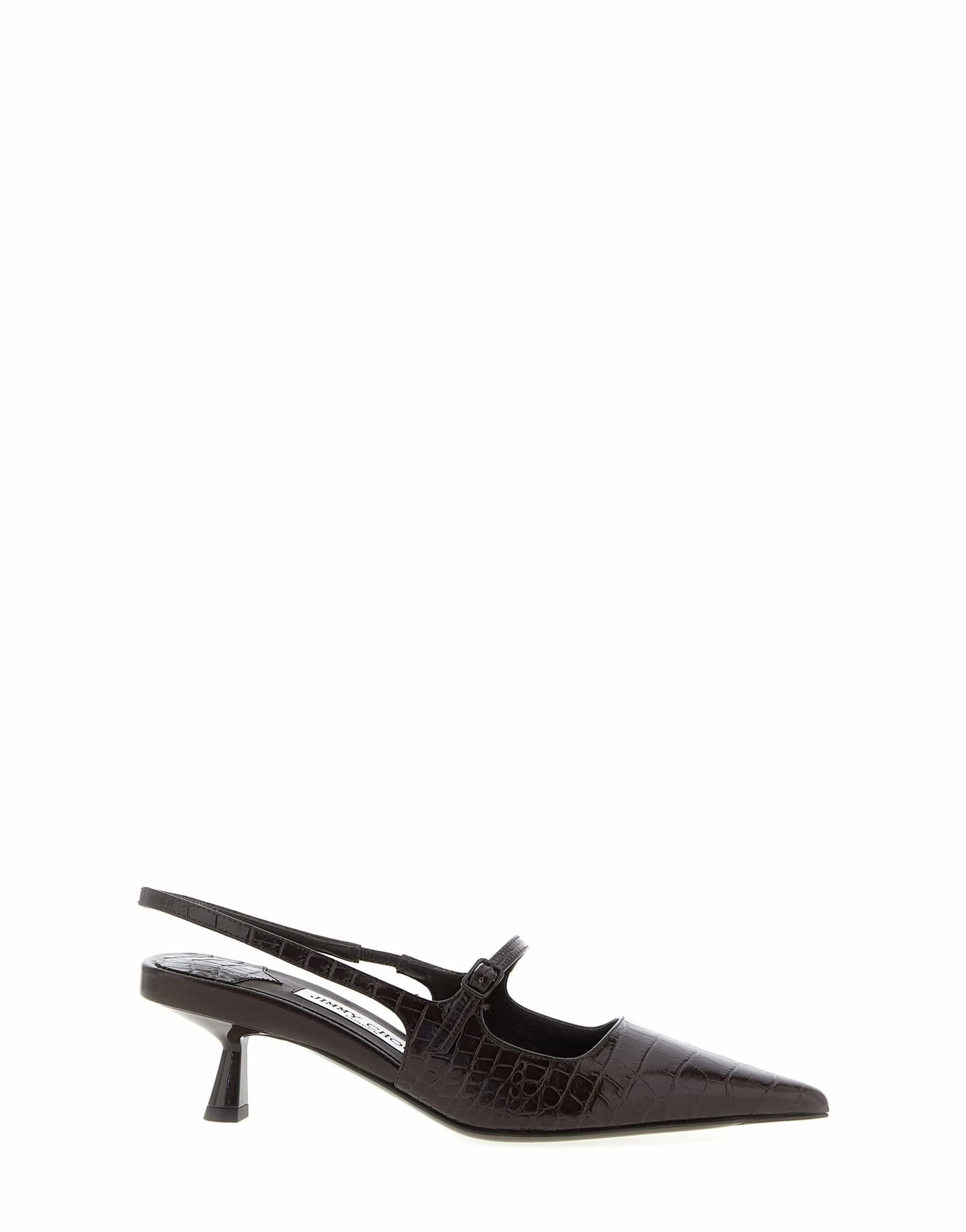 Jimmy Choo Jimmy Choo Didi Crocodile-Print Slingback