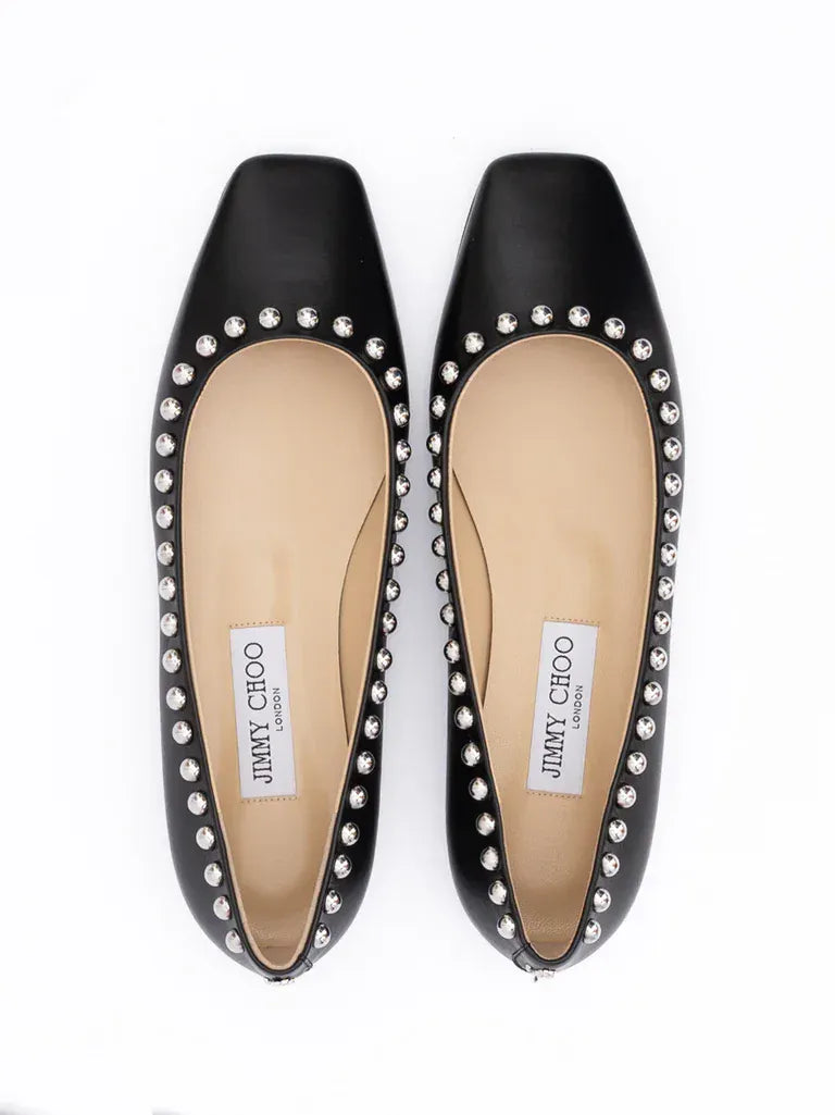 Jimmy Choo Dome Stud Mirele Ballet Flats