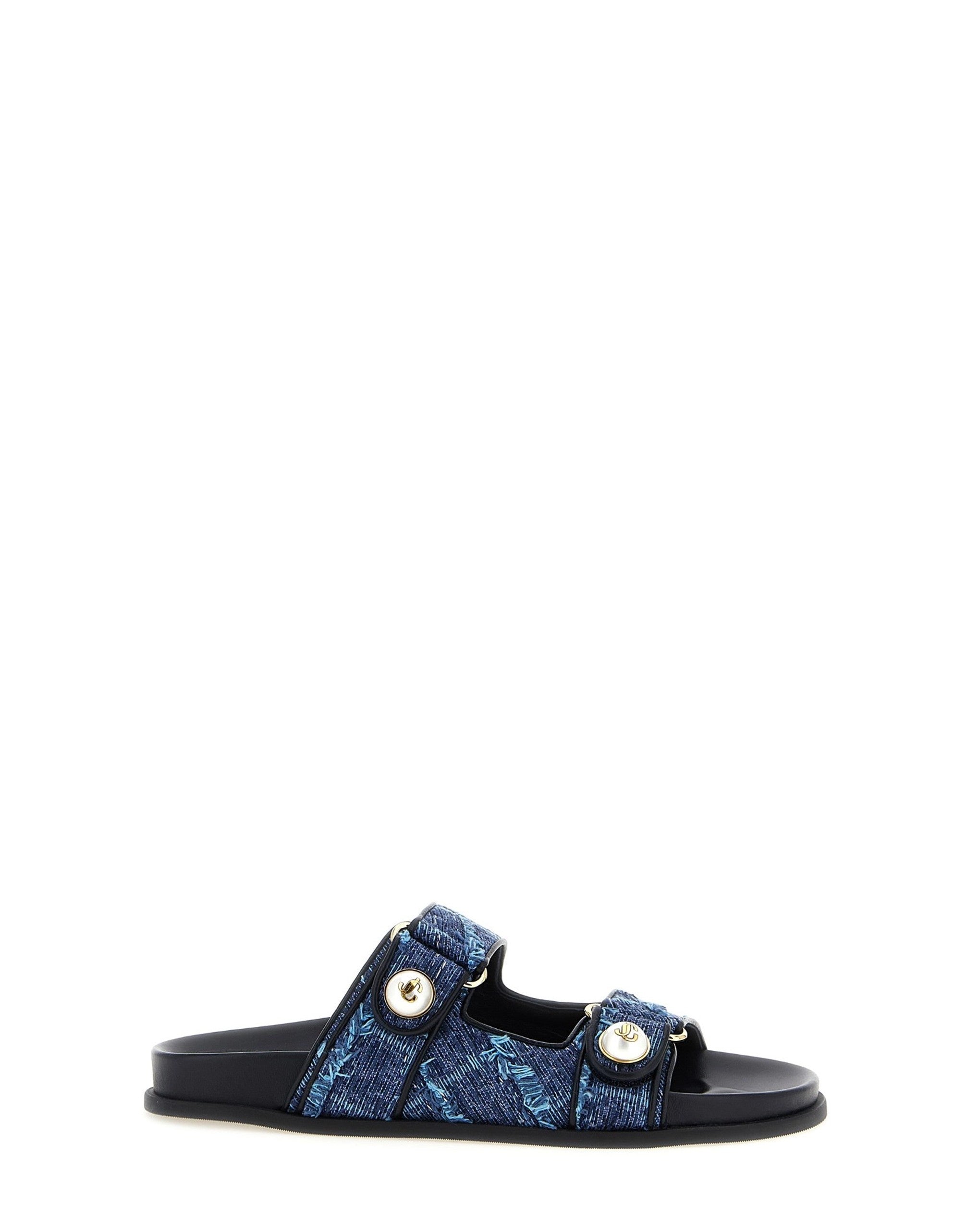 Jimmy Choo Fayence Denim Sandals