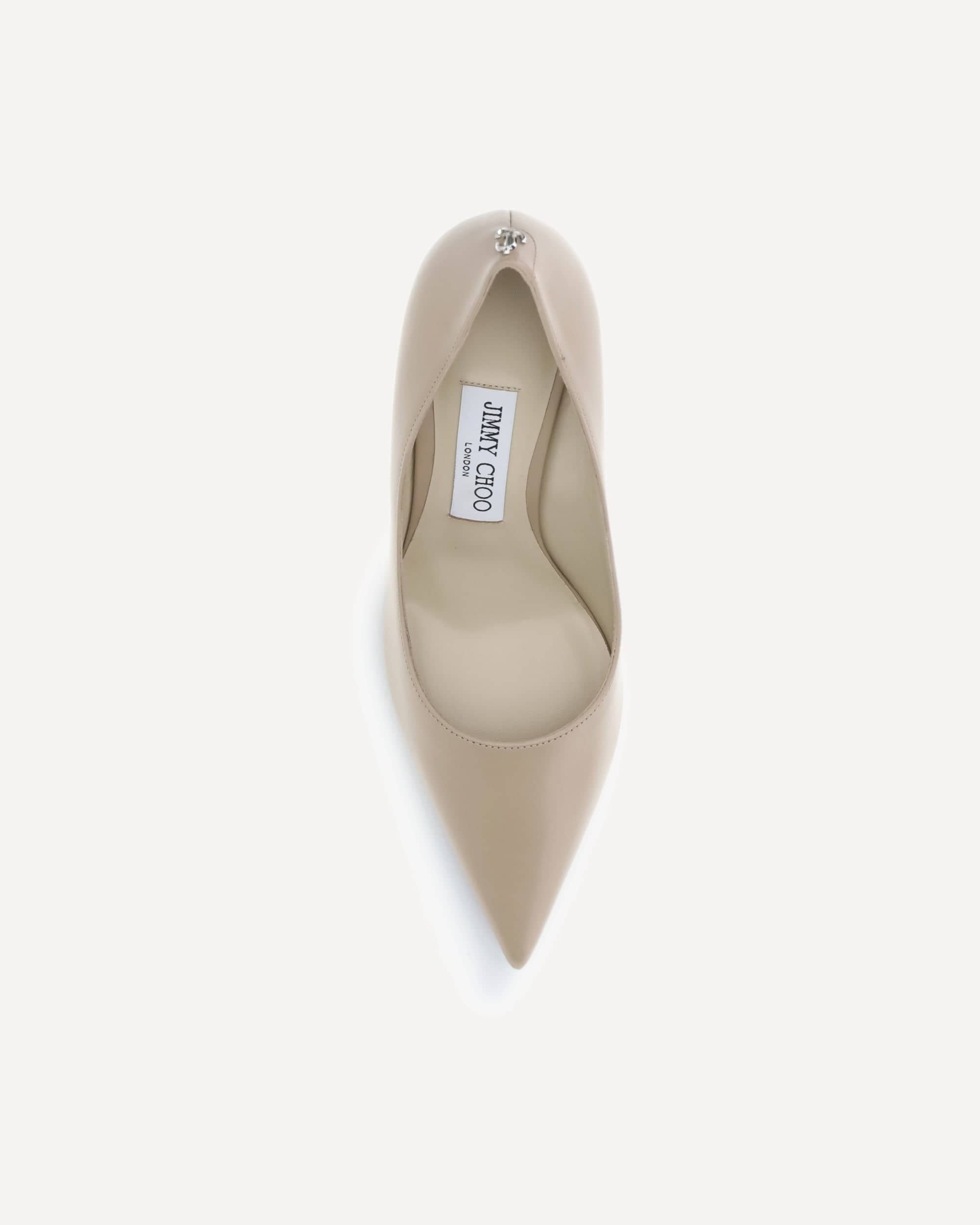 Jimmy Choo Kid Leather Pointed Pumps