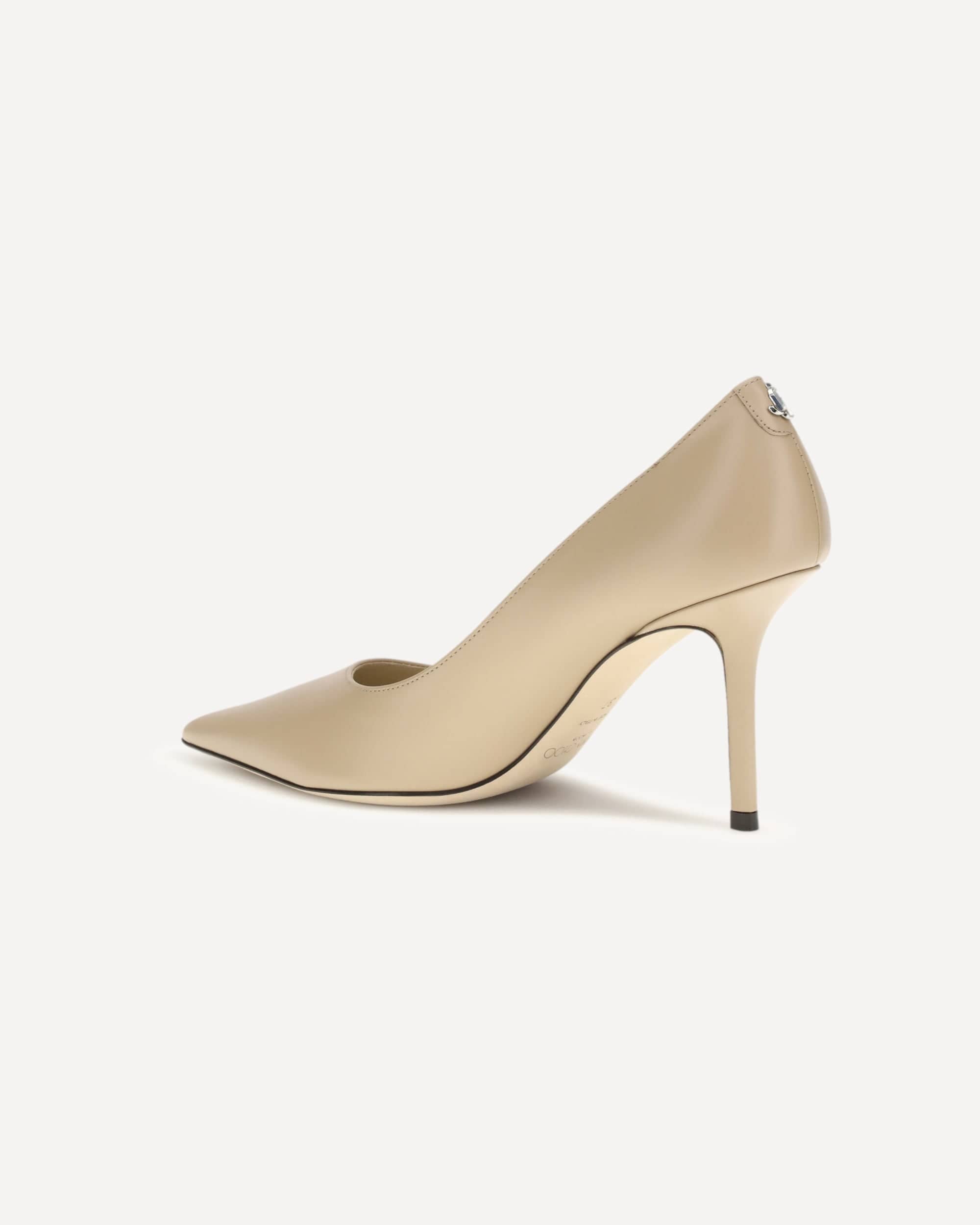 Jimmy Choo Kid Leather Pointed Pumps