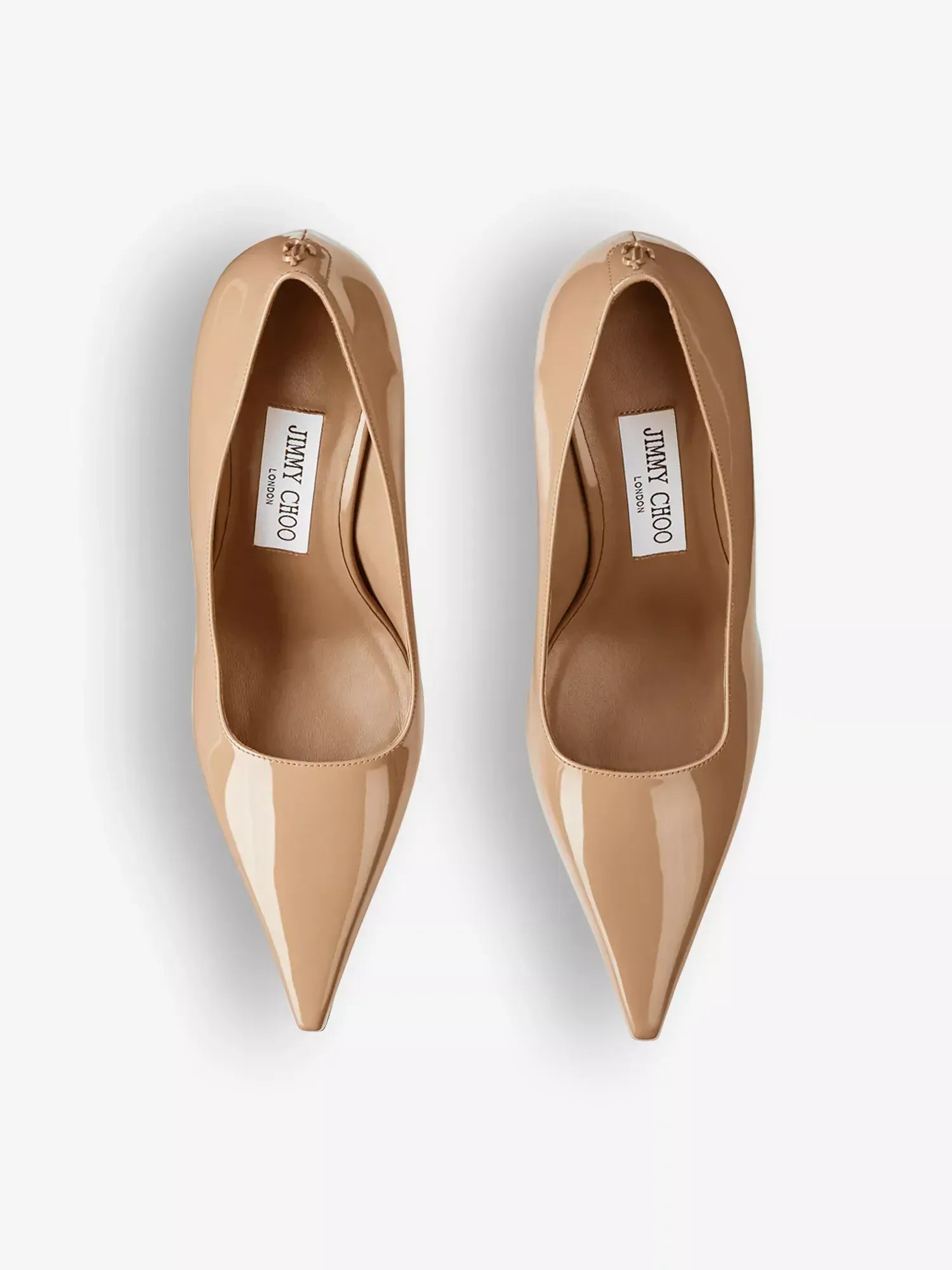 Jimmy Choo Lxia Tonal-Stitching Leather Heeled Pumps