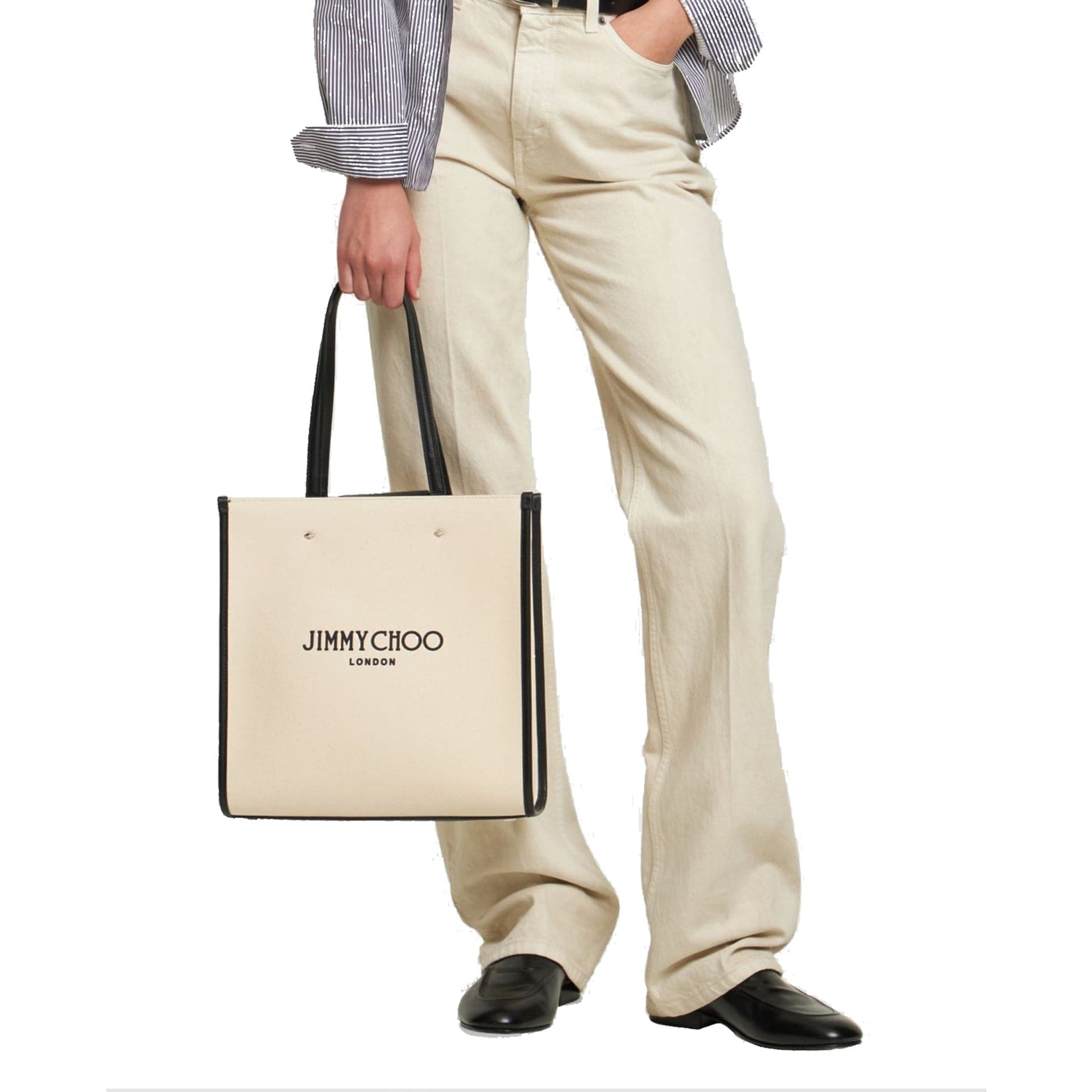 Jimmy Choo Jimmy Choo Medium Logo Tote Bag