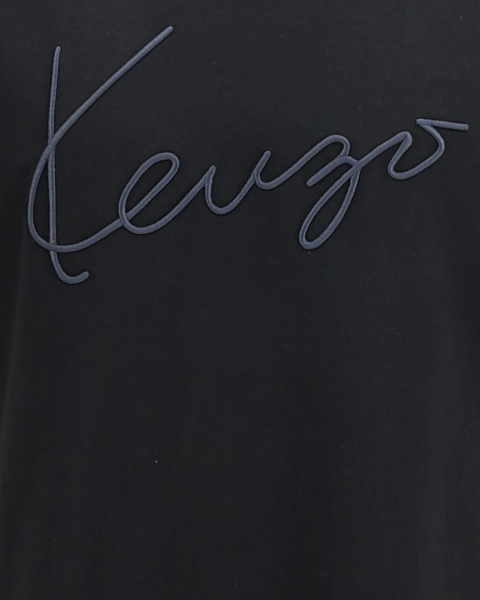 Kenzo Kenzo Embroidered Signature Cotton T-Shirt