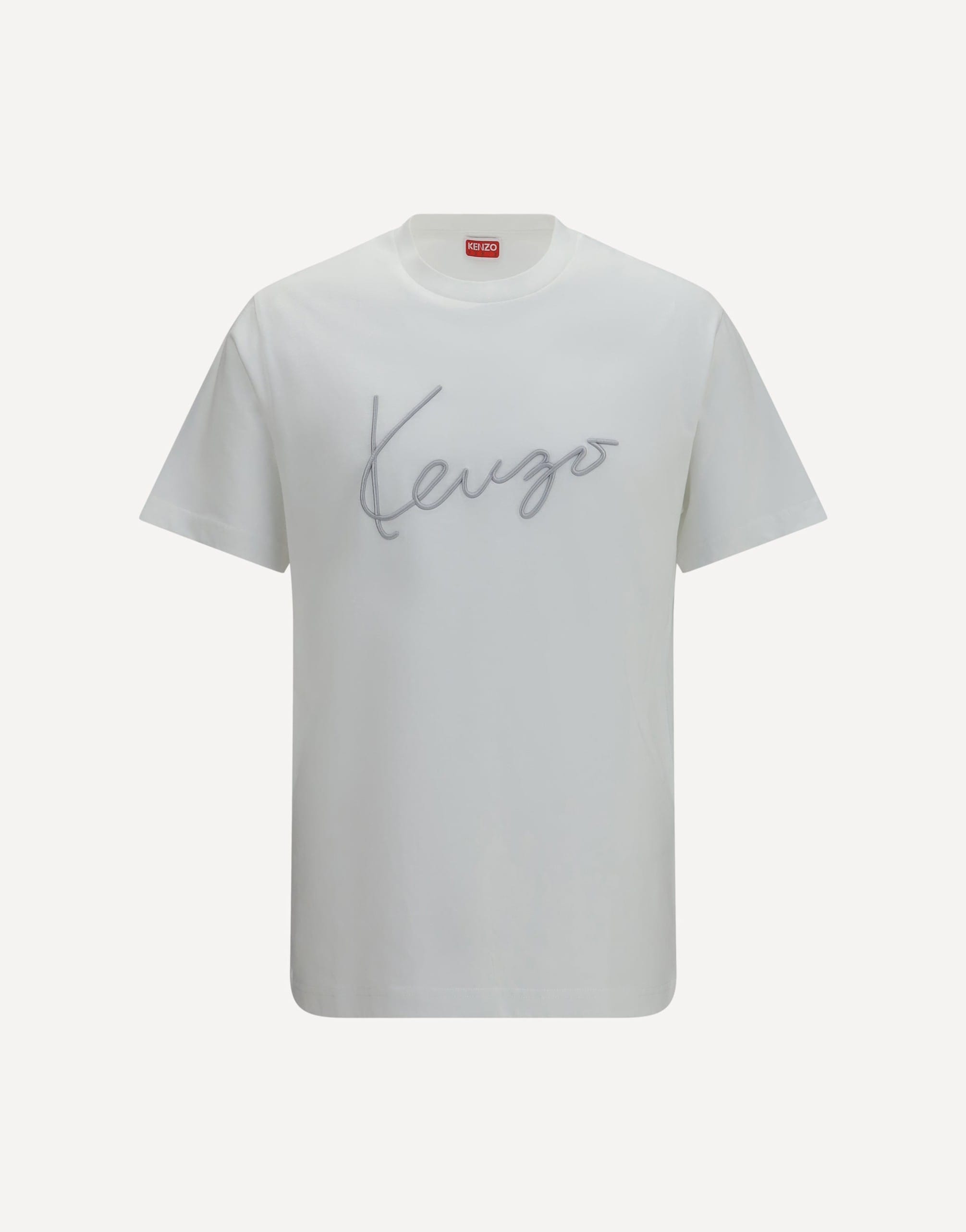 Kenzo Kenzo Embroidered Signature Cotton T-Shirt