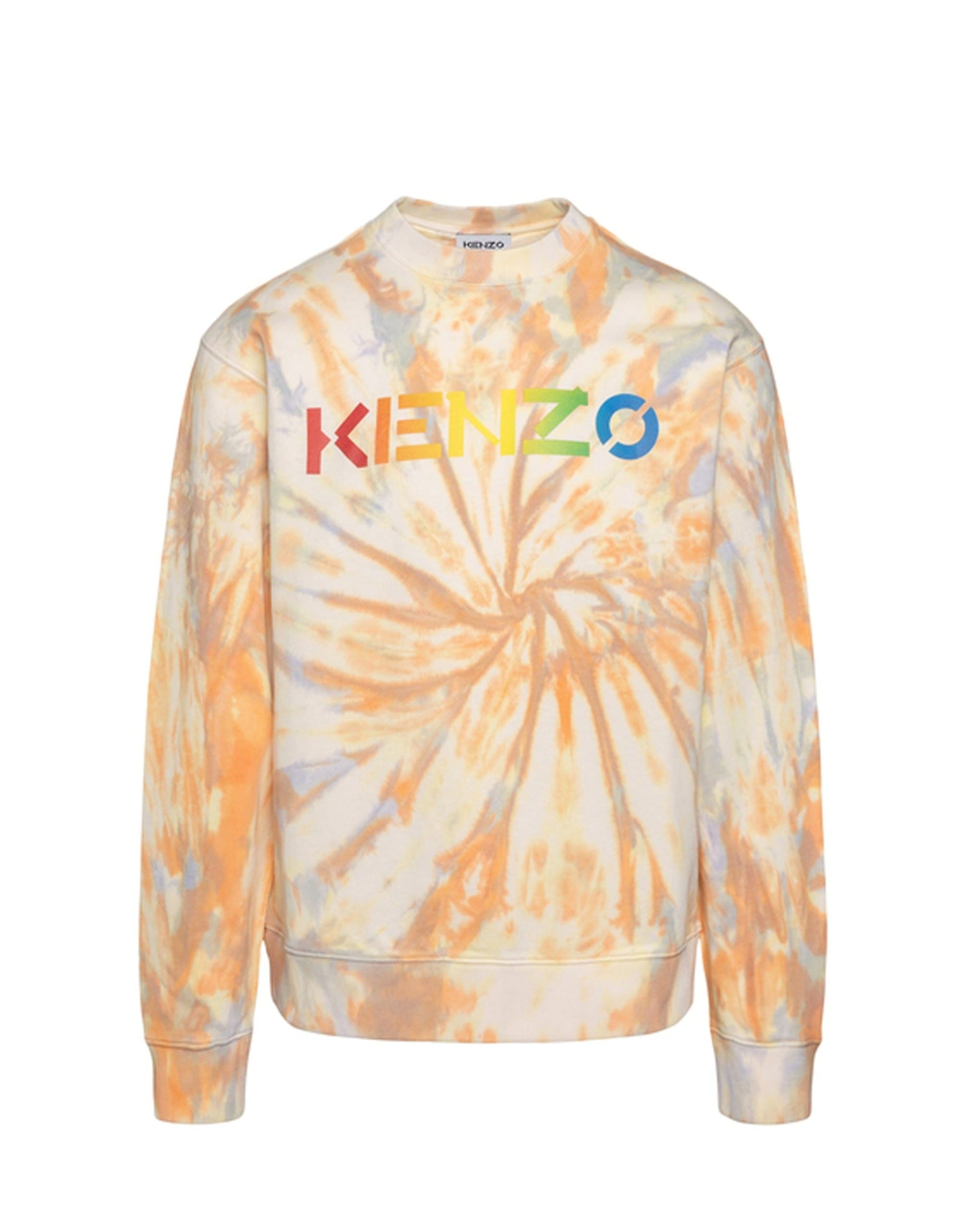Kenzo Logo-Print Tie-Dye Sweatshirt