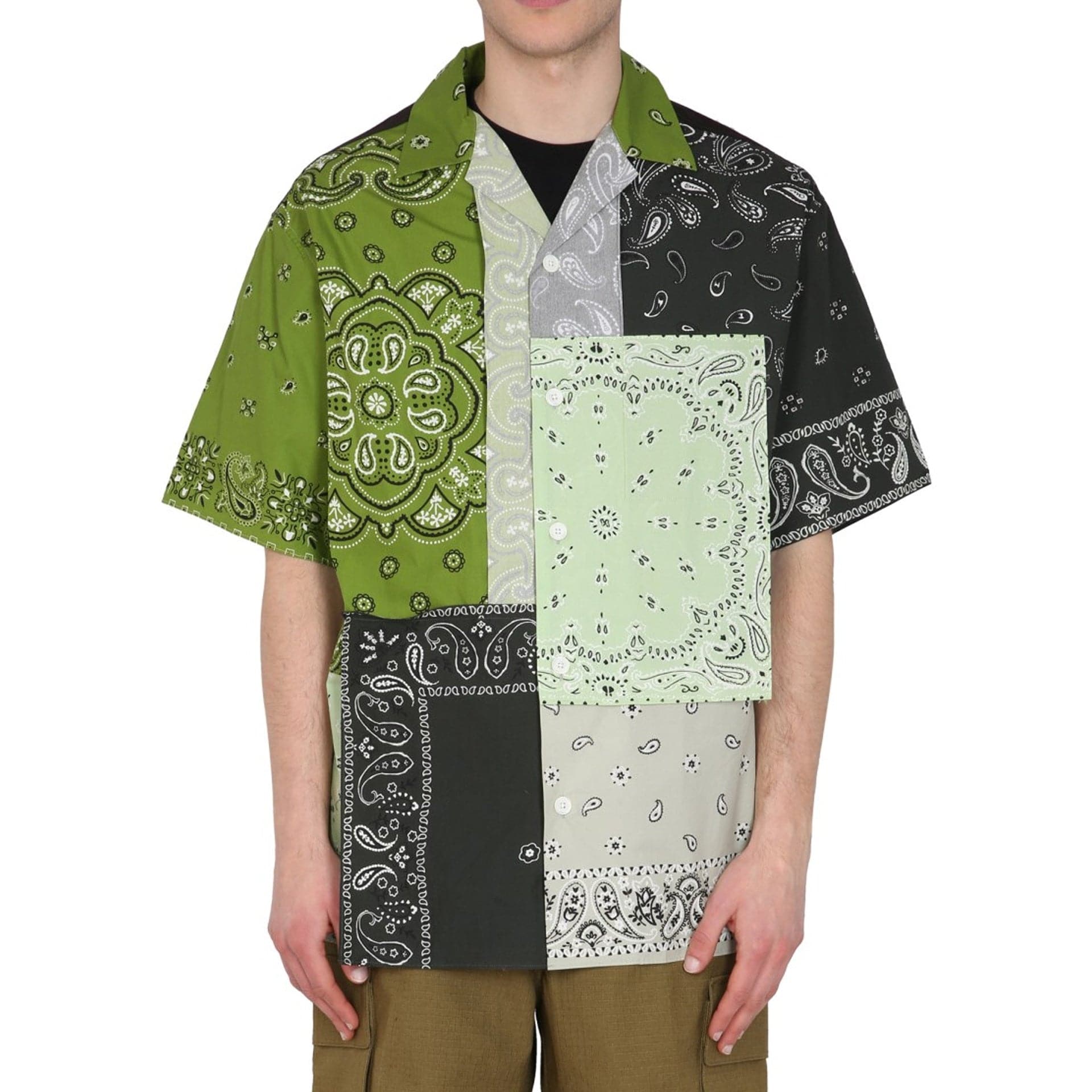 Kenzo Patchwork Cotton Shirt - alternate view