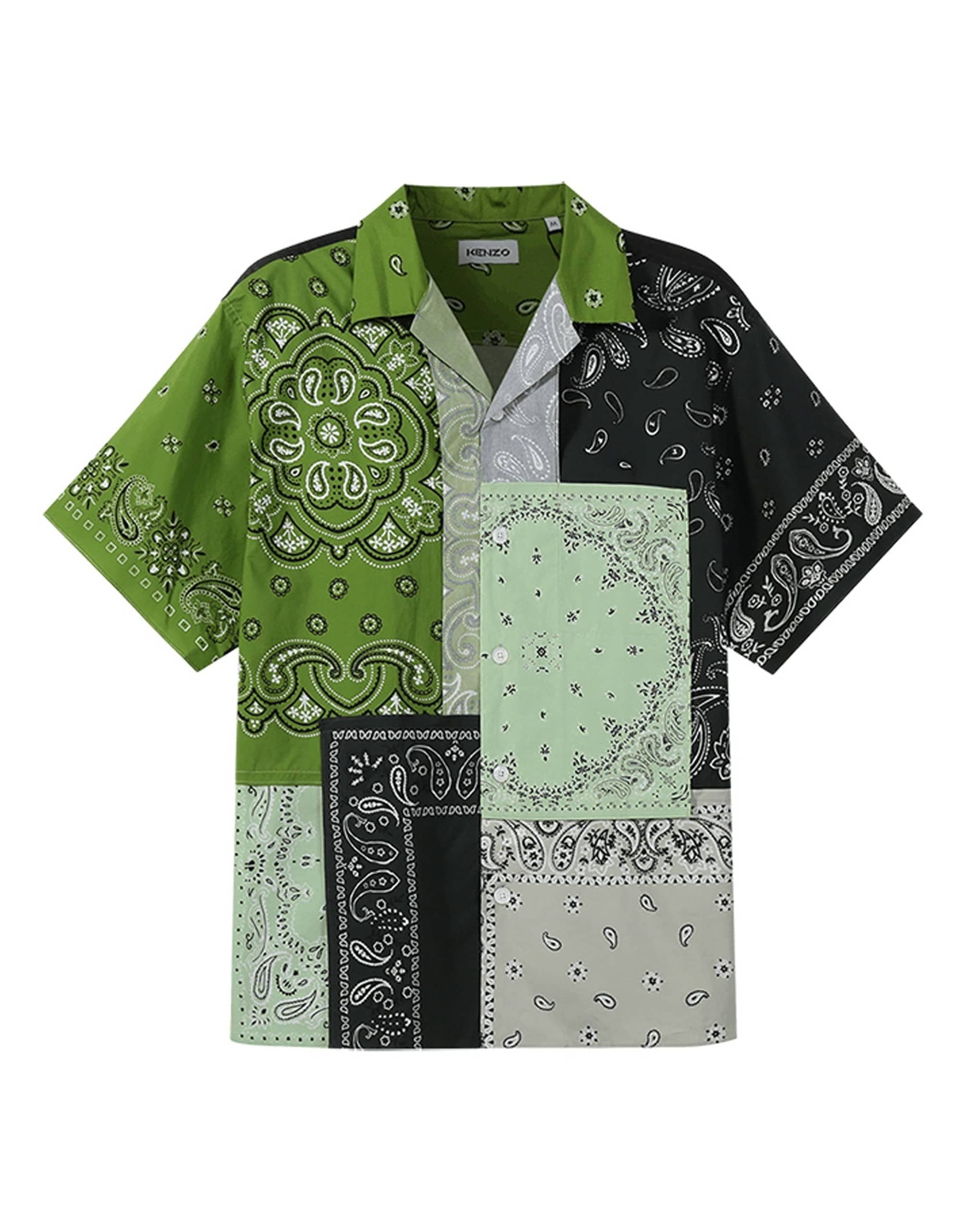 Kenzo Patchwork Cotton Shirt