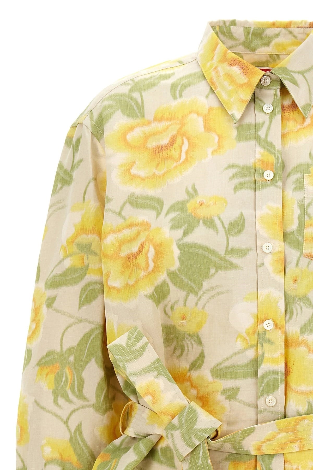 Kenzo Kenzo Peonies Kimono Sleeve Dress