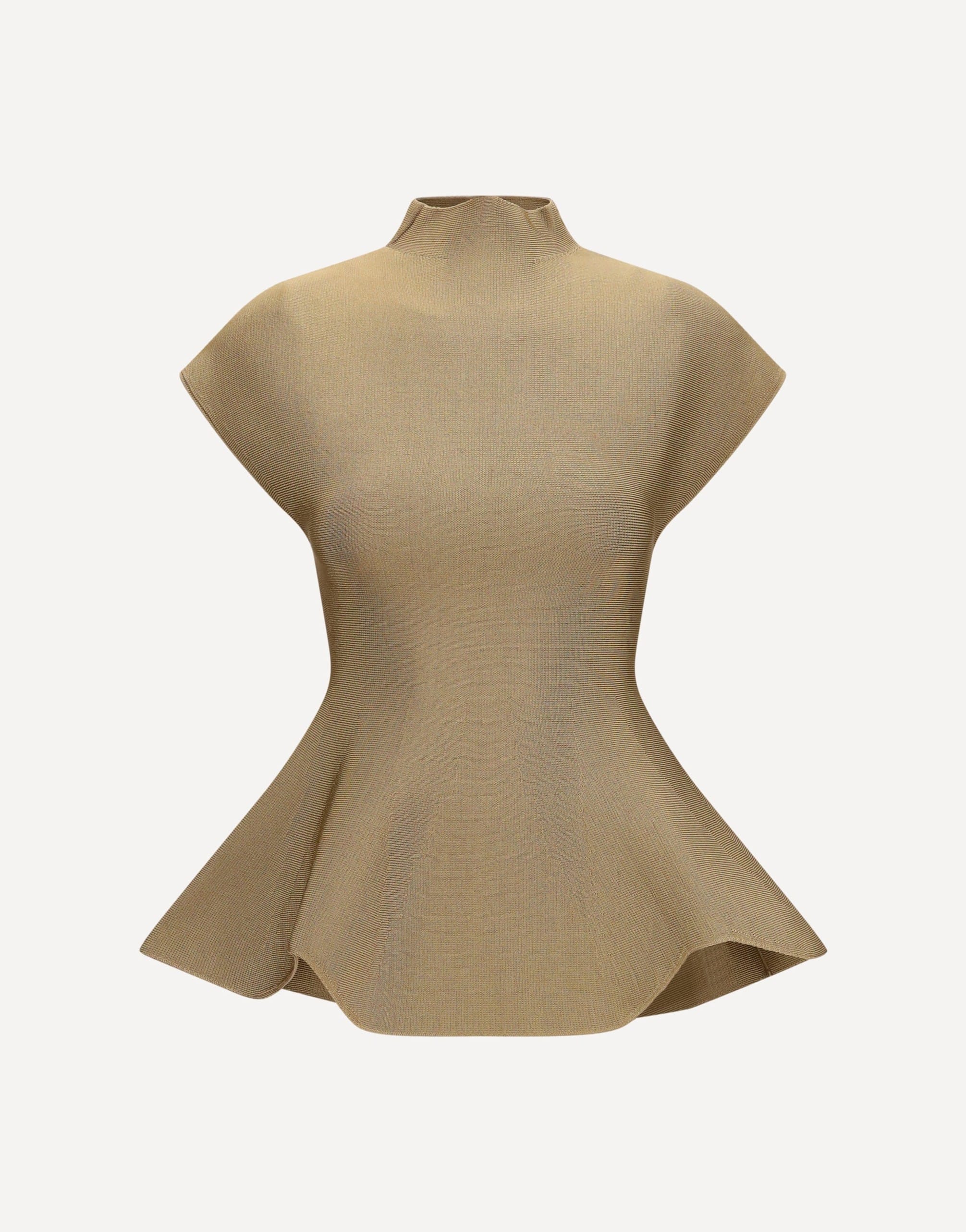Khaite Khaite Andra Peplum Cap Sleeve Top