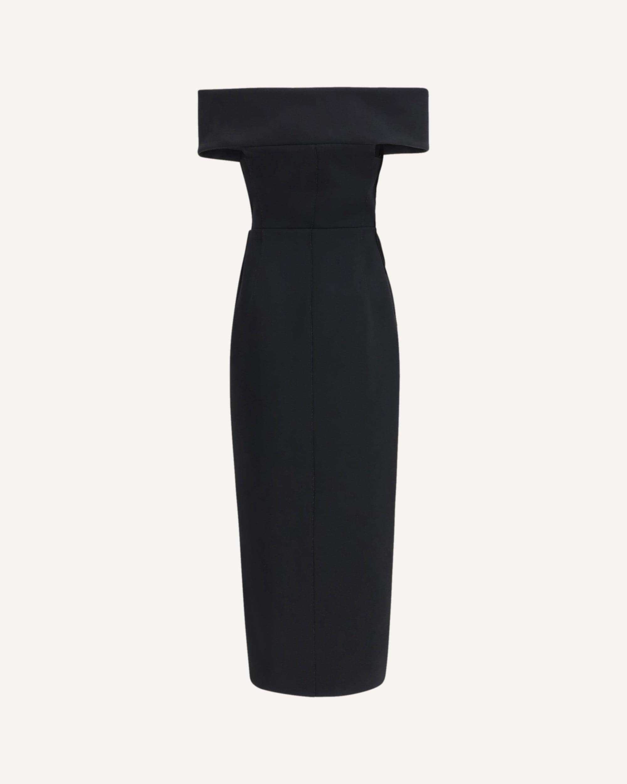 Khaite Asymmetric Double-Faced Crepe Midi Dress