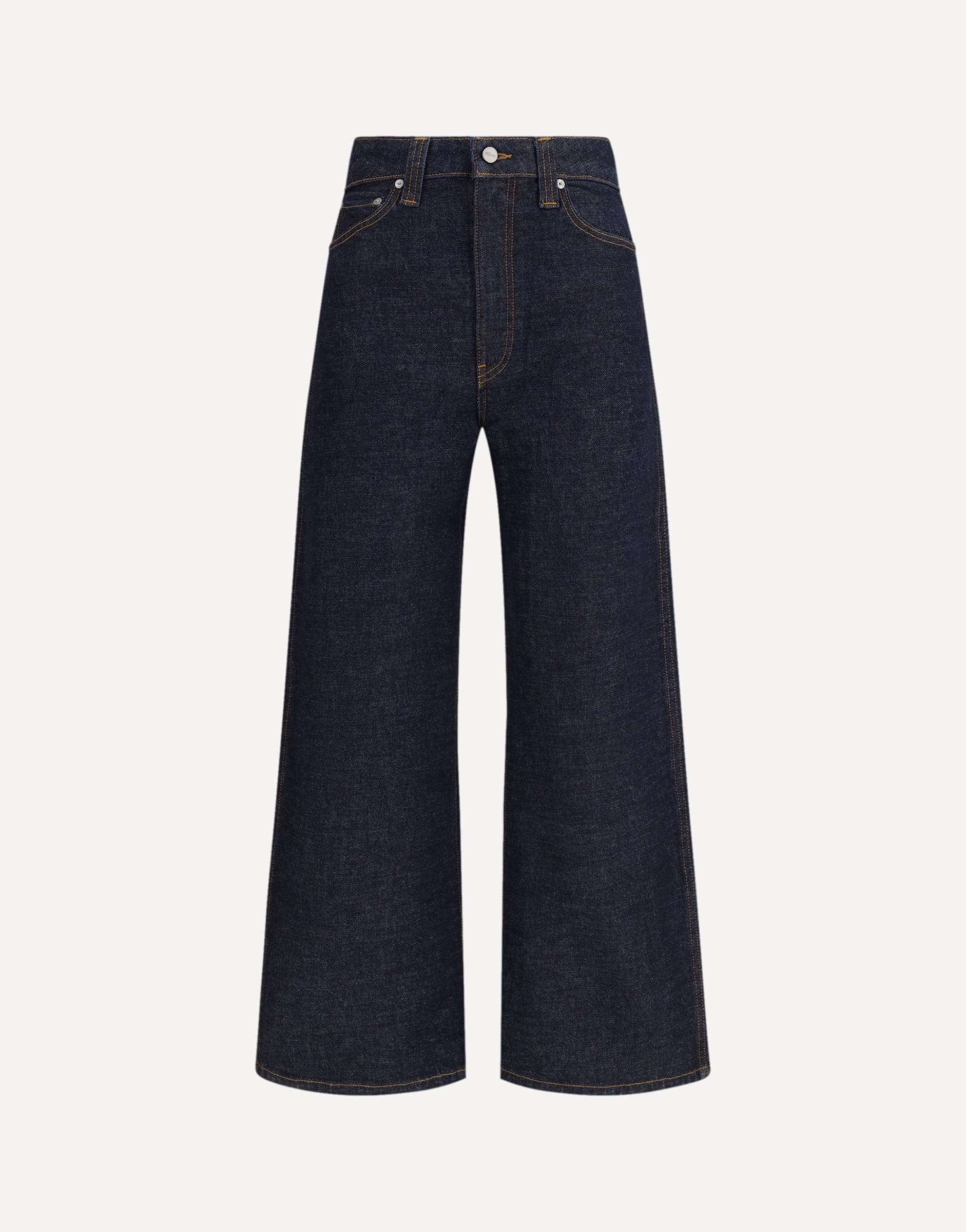 Khaite Delina High-Rise Straight-Leg Jeans