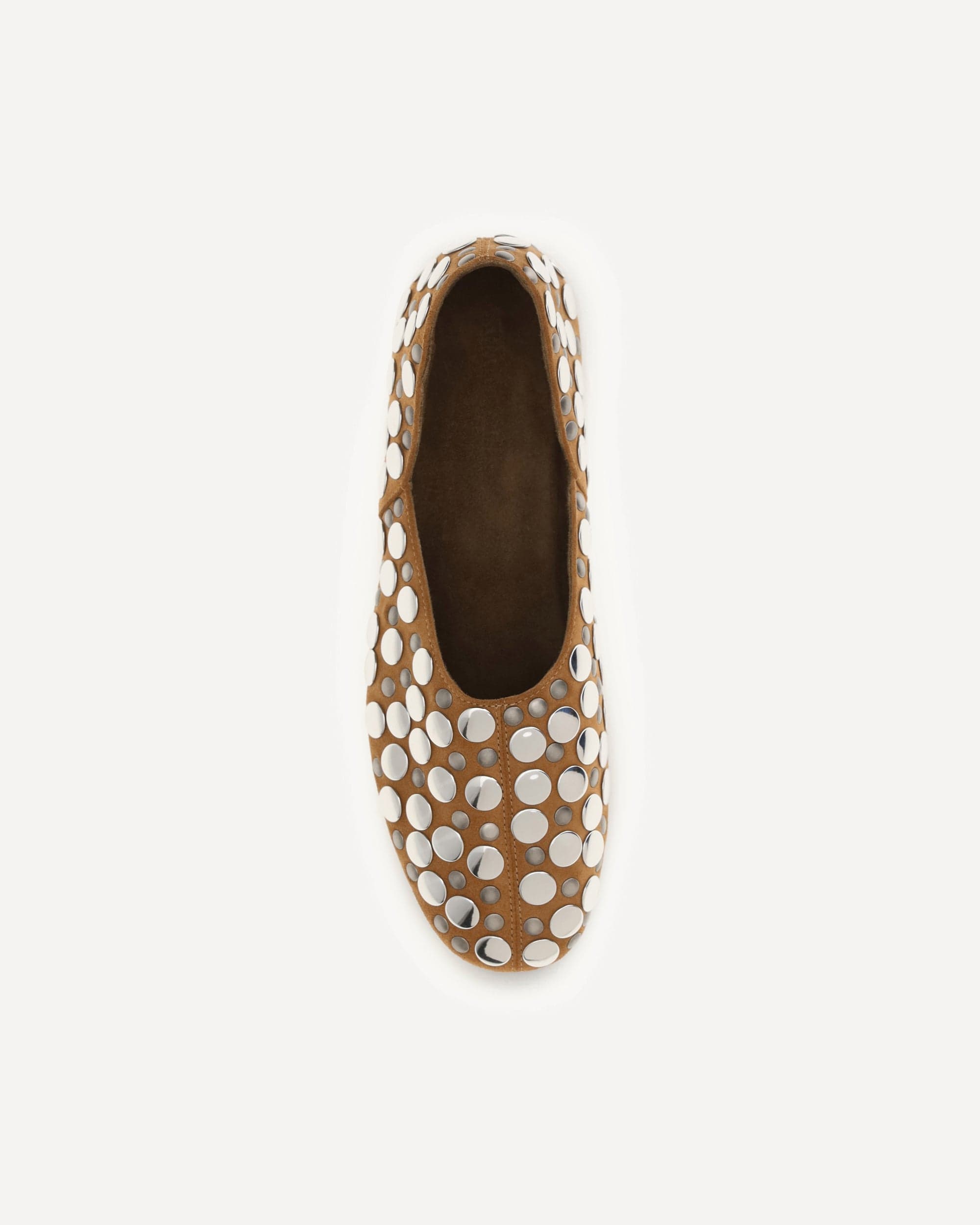 Khaite Khaite Jane Suede Ballerina Flats
