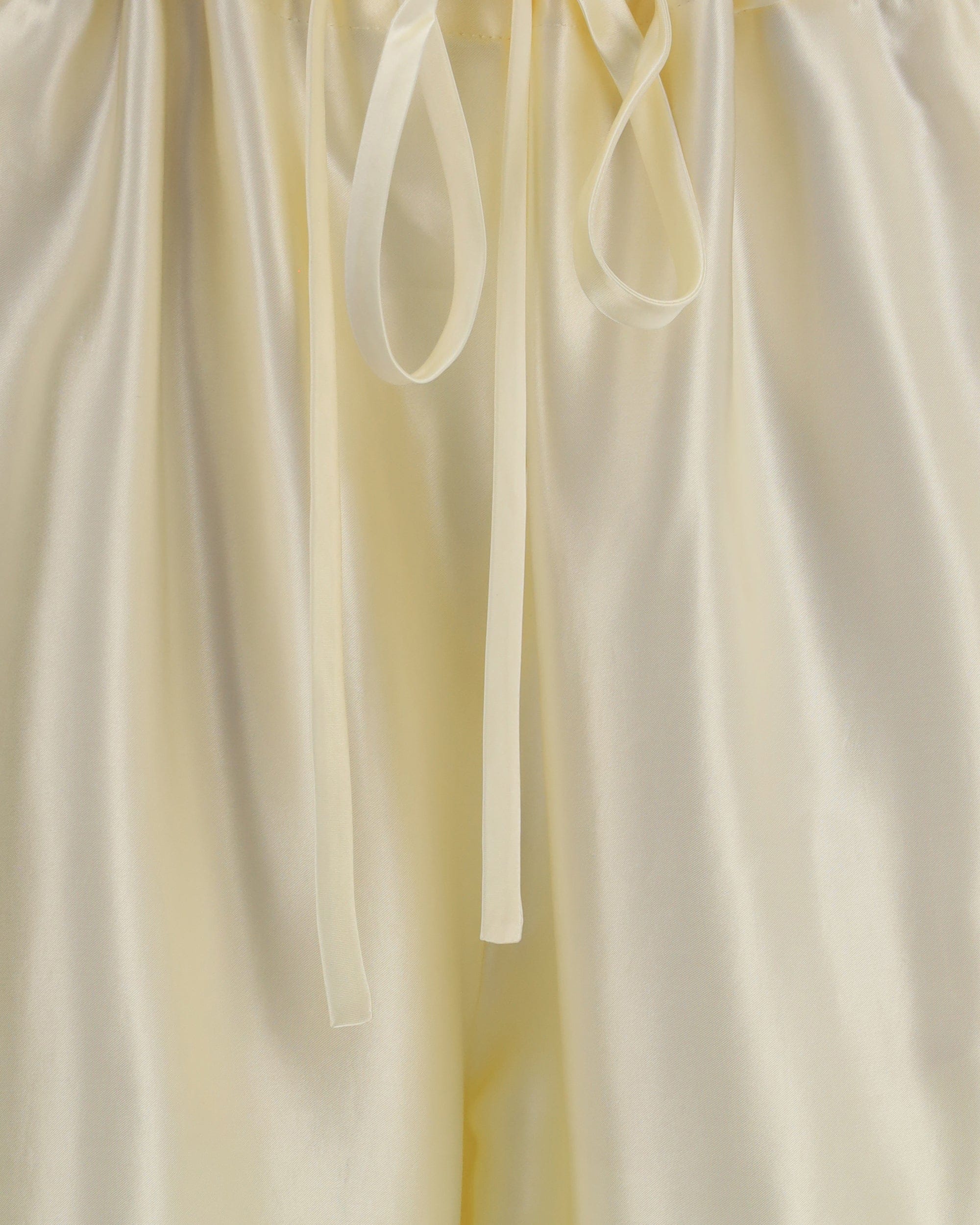 Khaite Khaite Rohen Bow-Leg Satin Pants