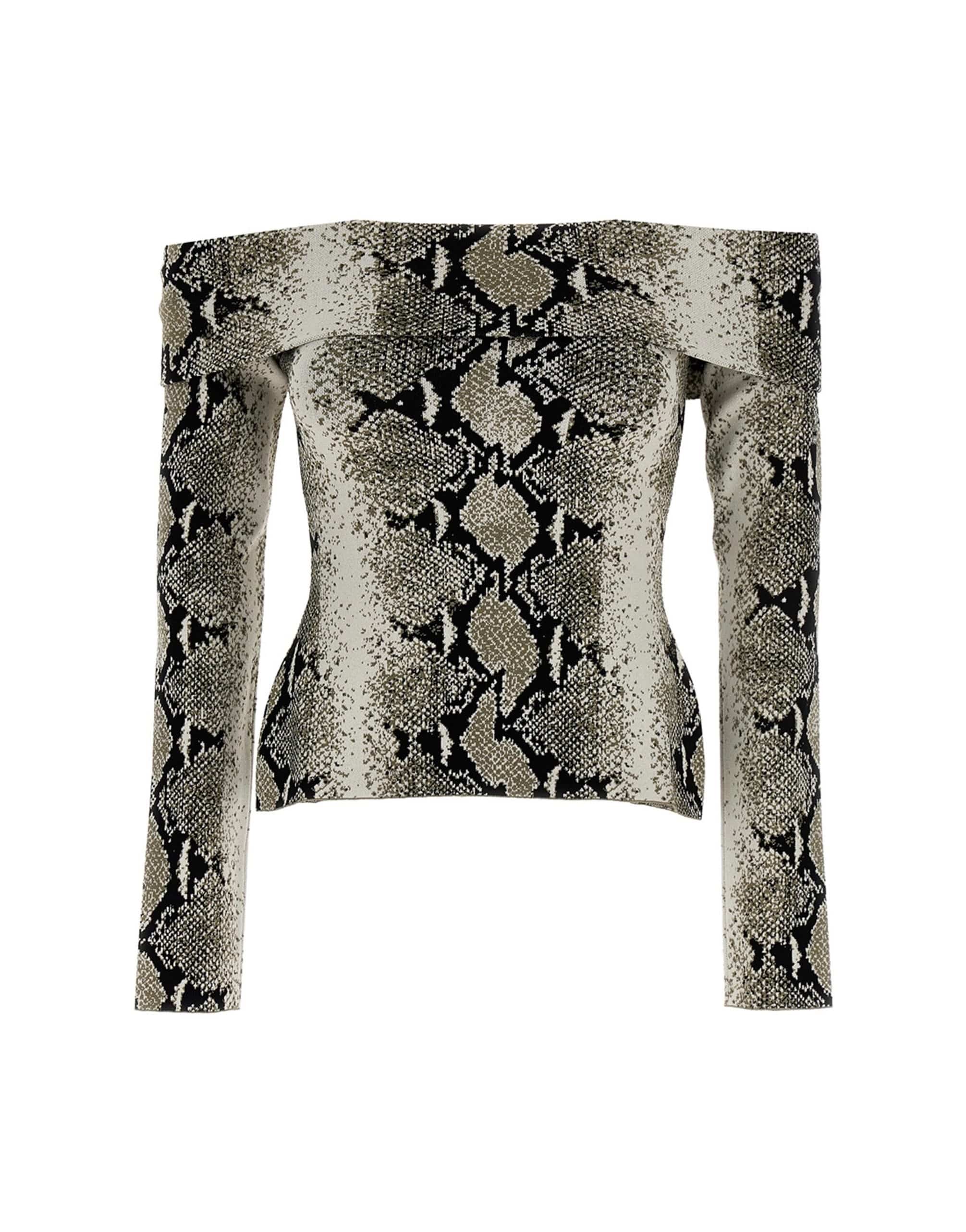 Khaite Khaite Vivi Snake Print Top