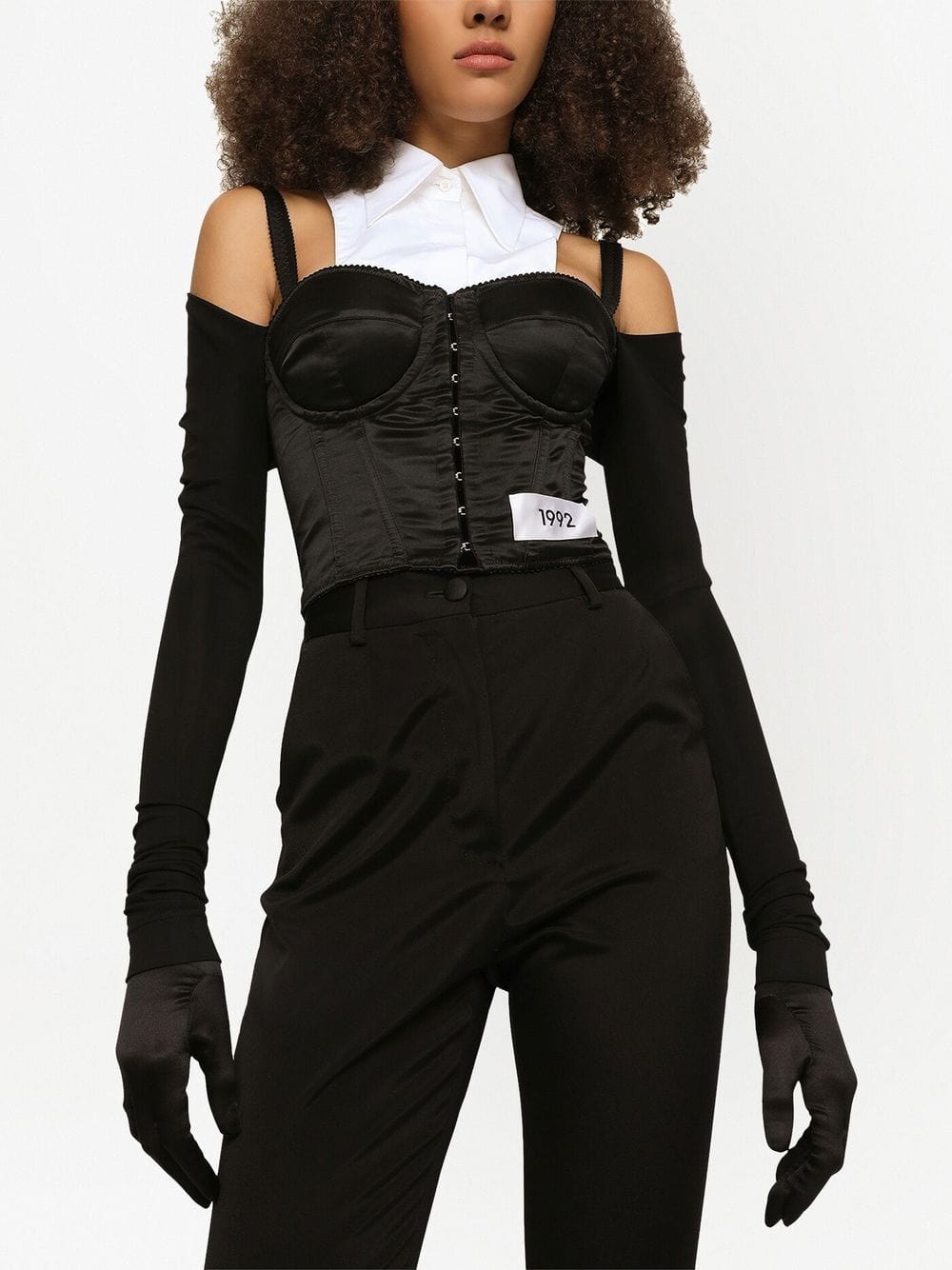 Dolce & Gabbana KIM DOLCE&GABBANA Layered-Shirt Corset Top