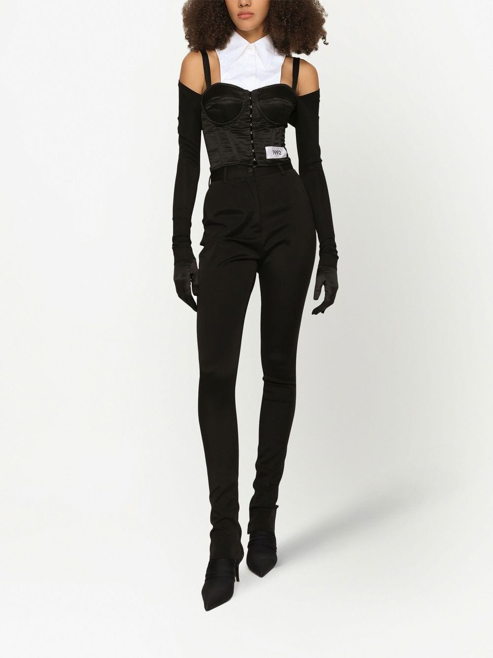 Dolce & Gabbana KIM DOLCE&GABBANA Layered-Shirt Corset Top