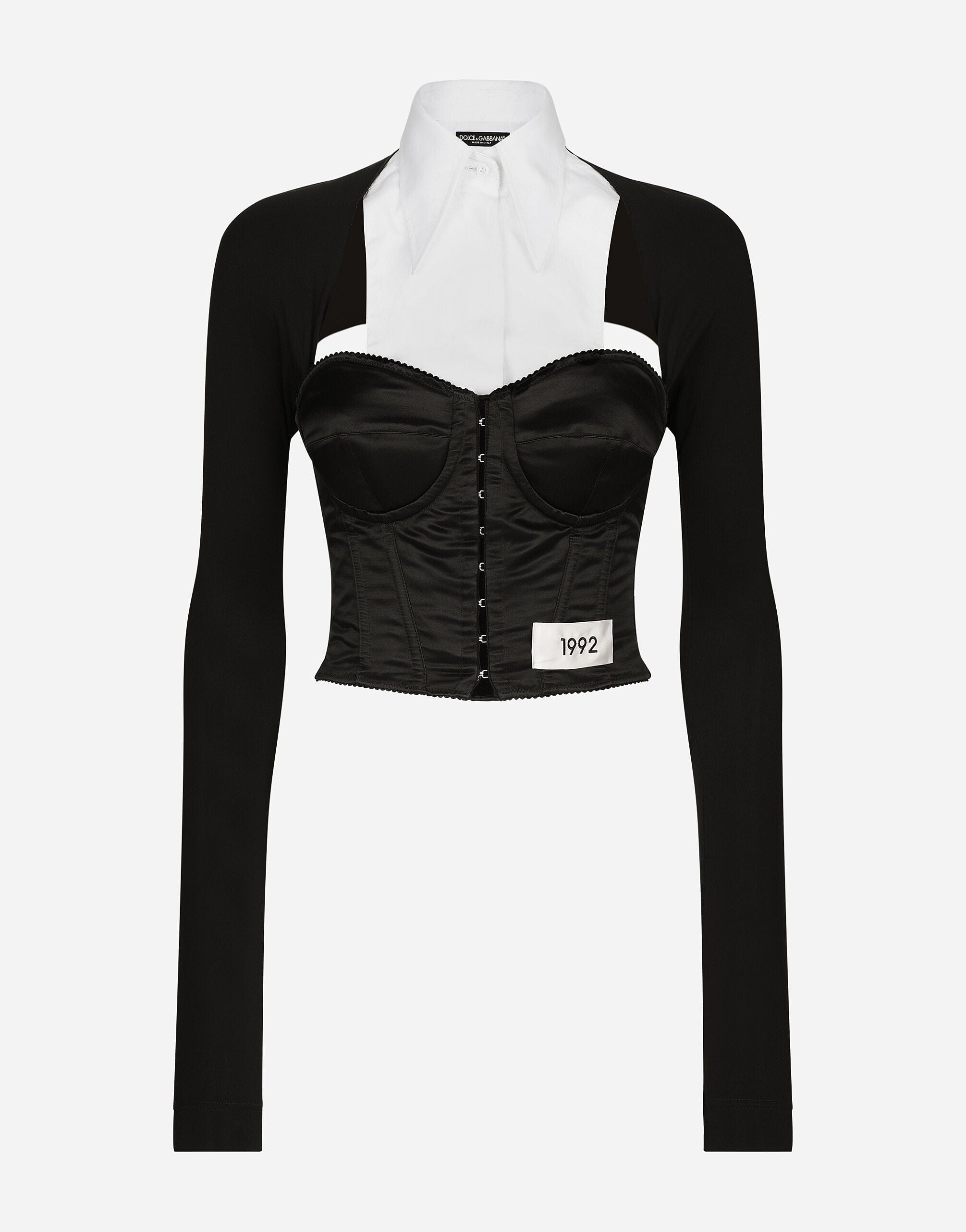 Dolce & Gabbana KIM DOLCE&GABBANA Layered-Shirt Corset Top