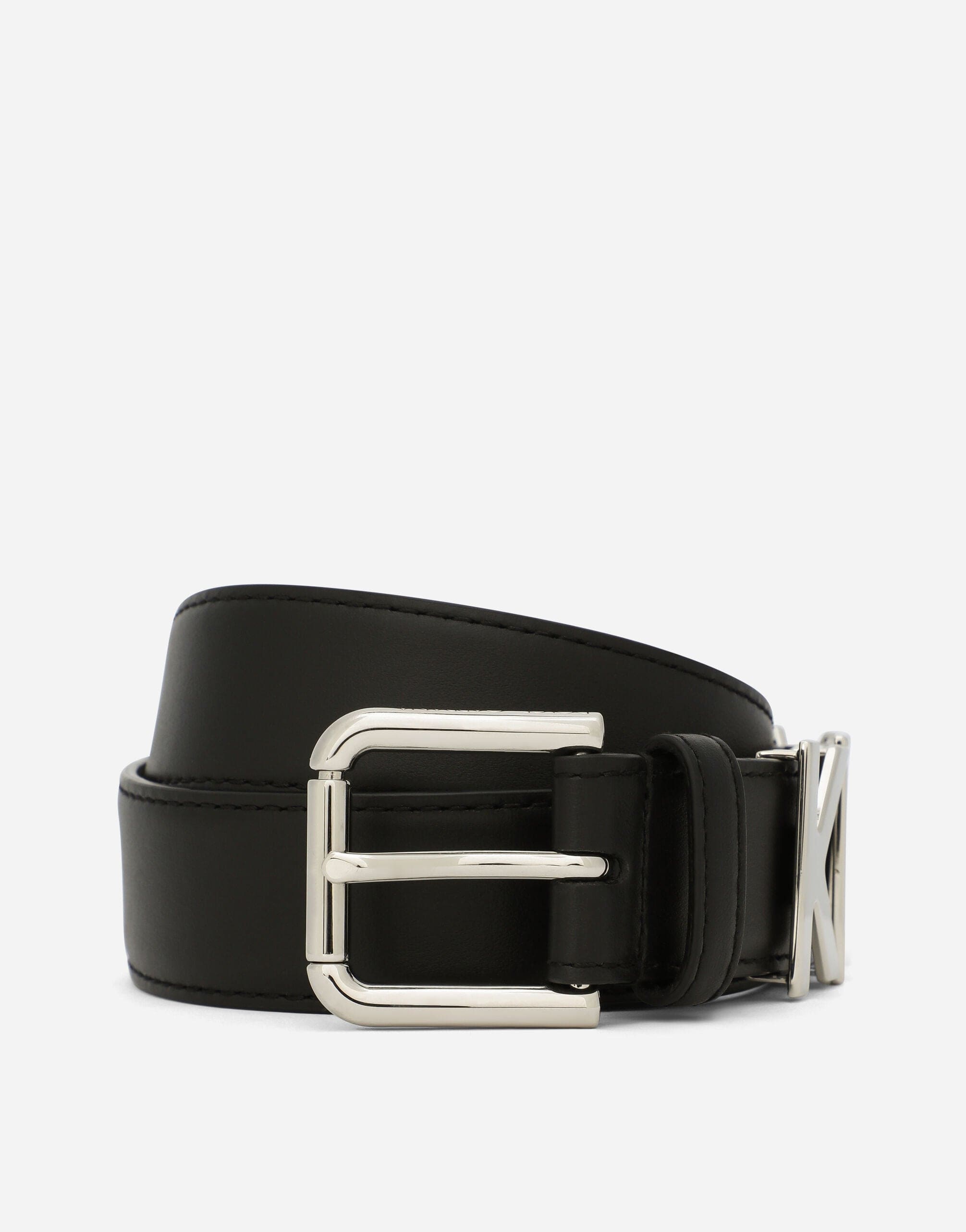 Dolce & Gabbana KIM DOLCE&GABBANA Logo-Lettering Leather Belt