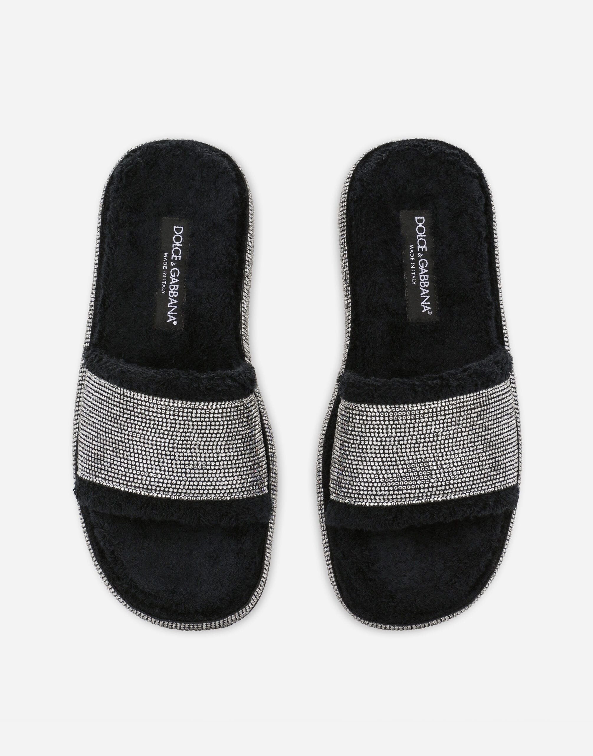 Dolce & Gabbana KIM KARDASHIAN X DOLCE&GABBANA Terrycloth Sliders