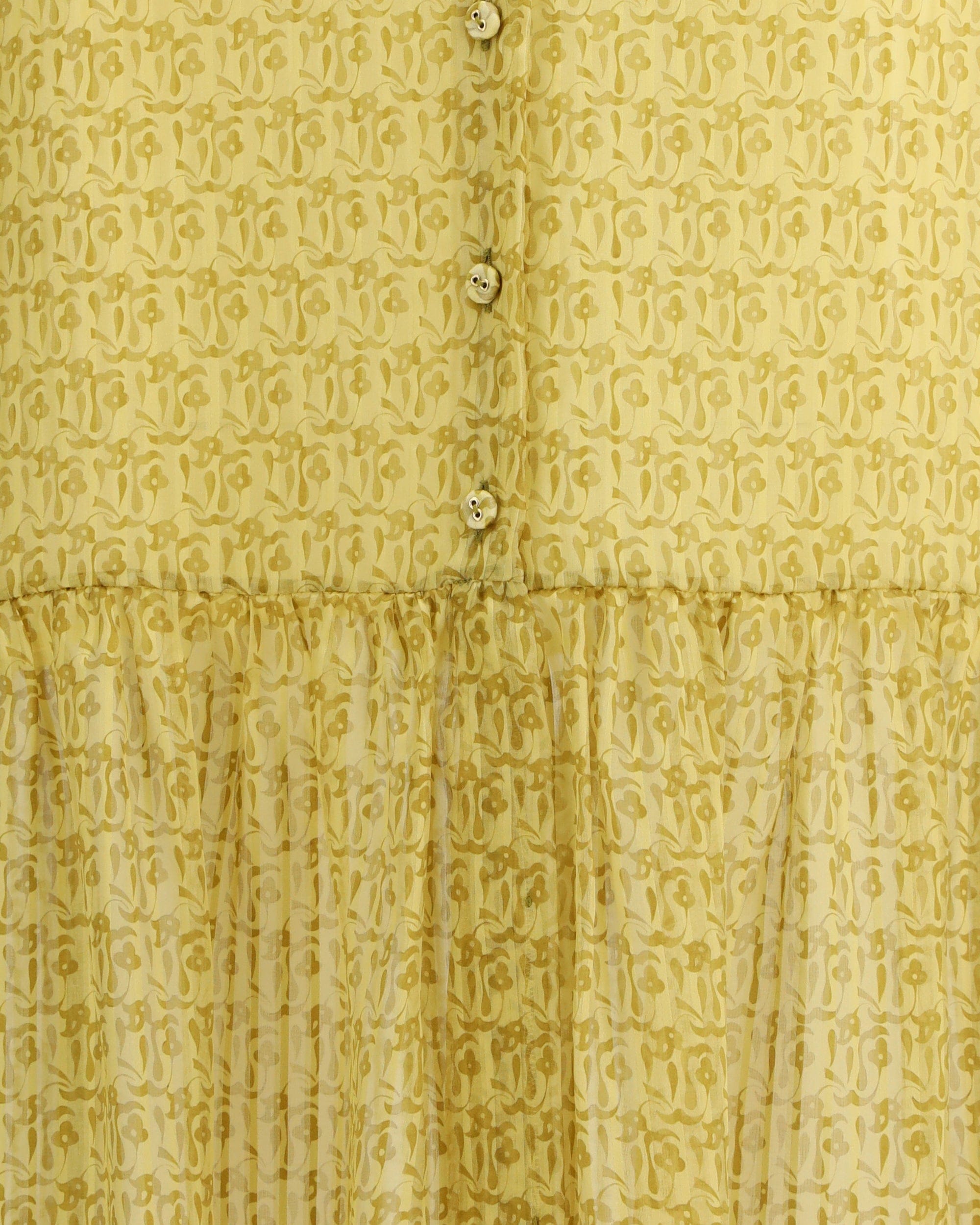 Kristina Ti Striped Jacquard Floral Maxi Skirt