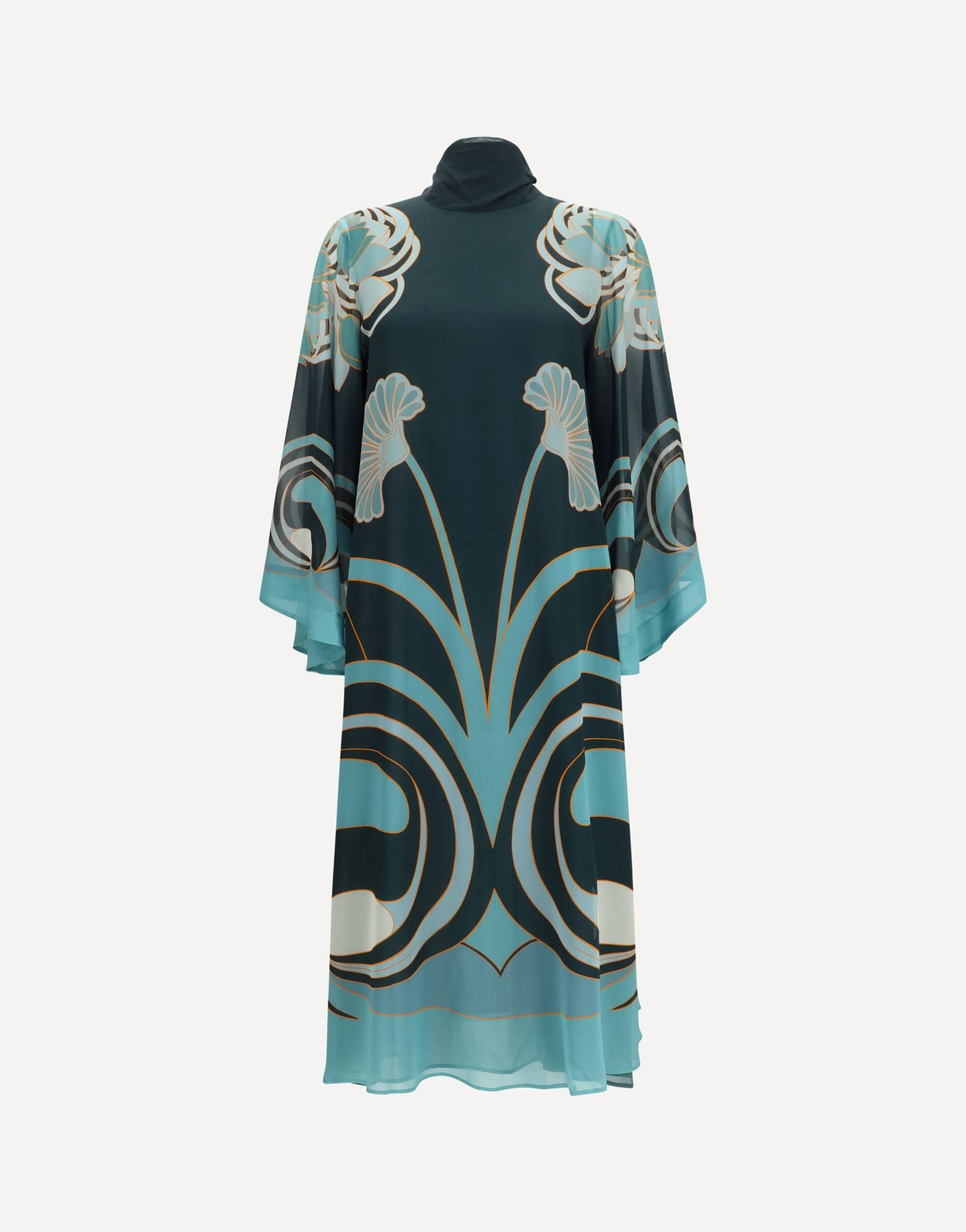 La Double J La Double J Magnifico Midi Dress With Scarf