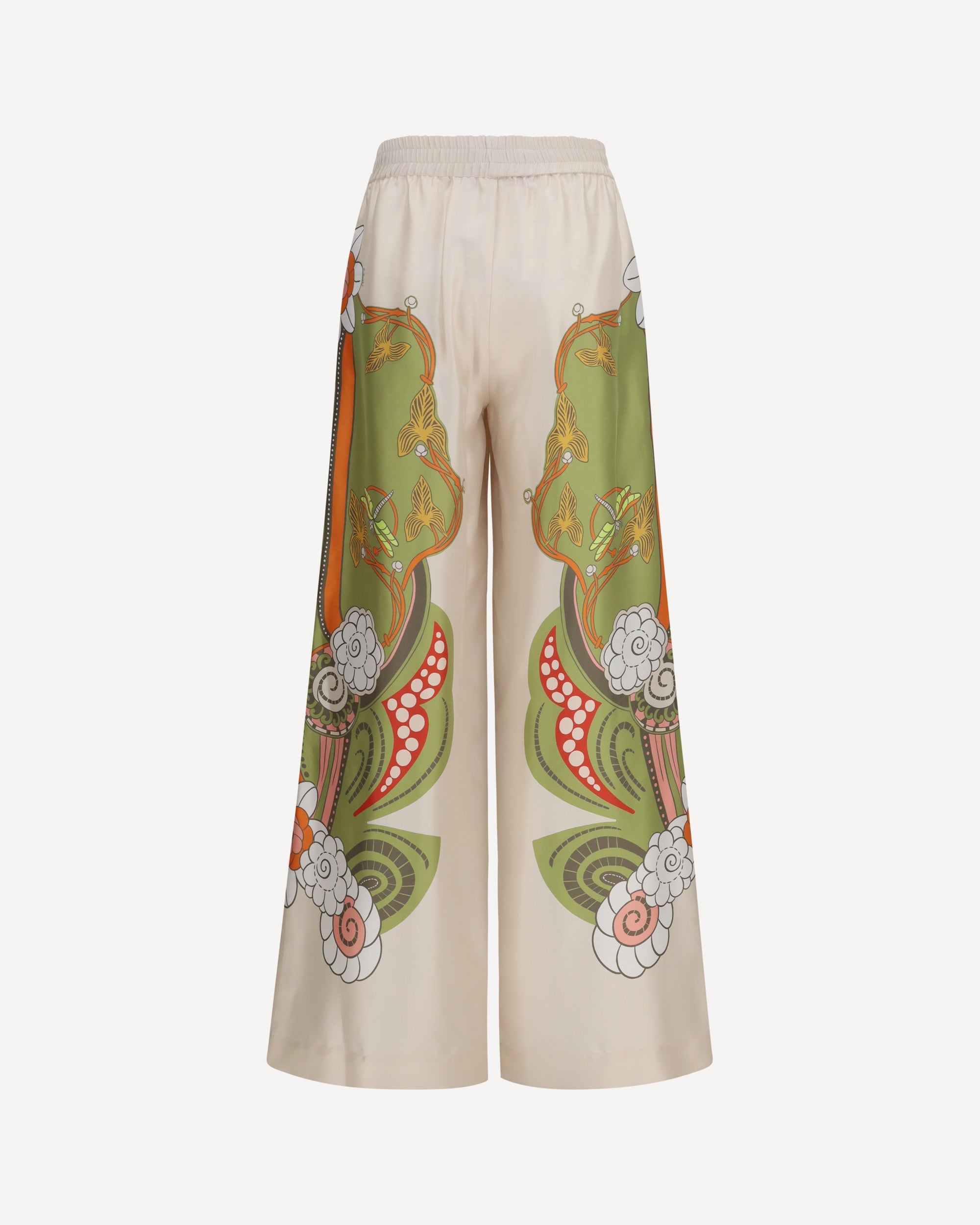 La Double J Calça Palazzo de Seda Estampada - alternate view