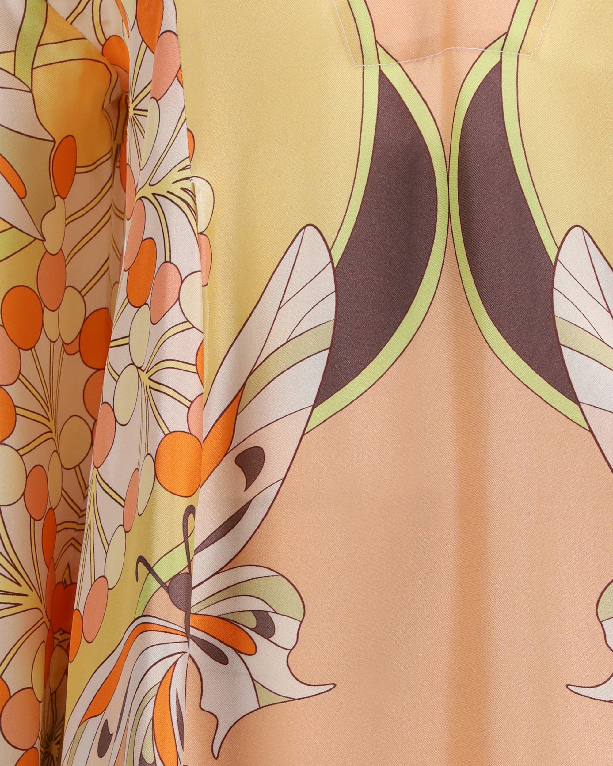 La Double J Twin Flame Silk Twill Dress