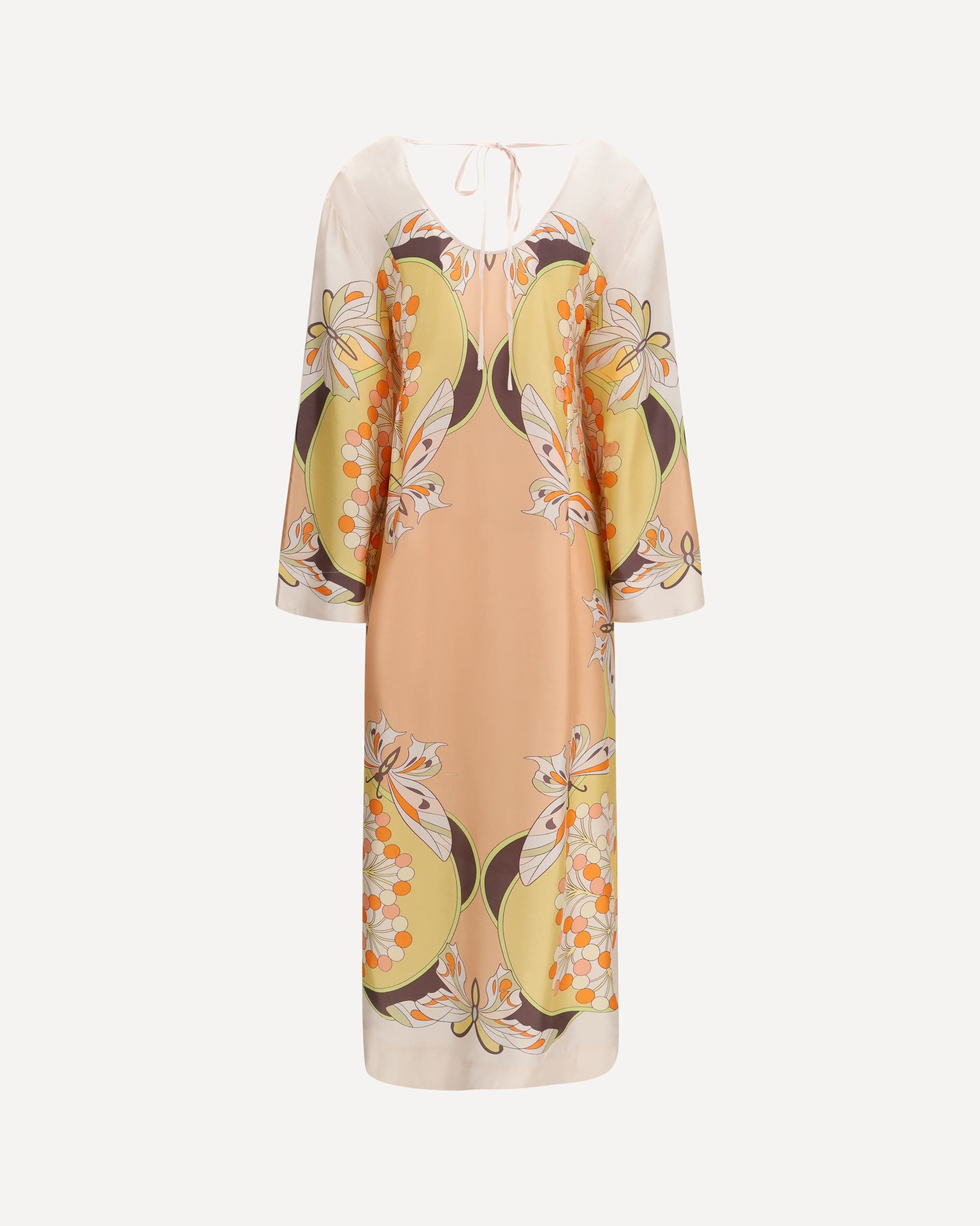 La Double J Twin Flame Silk Twill Dress